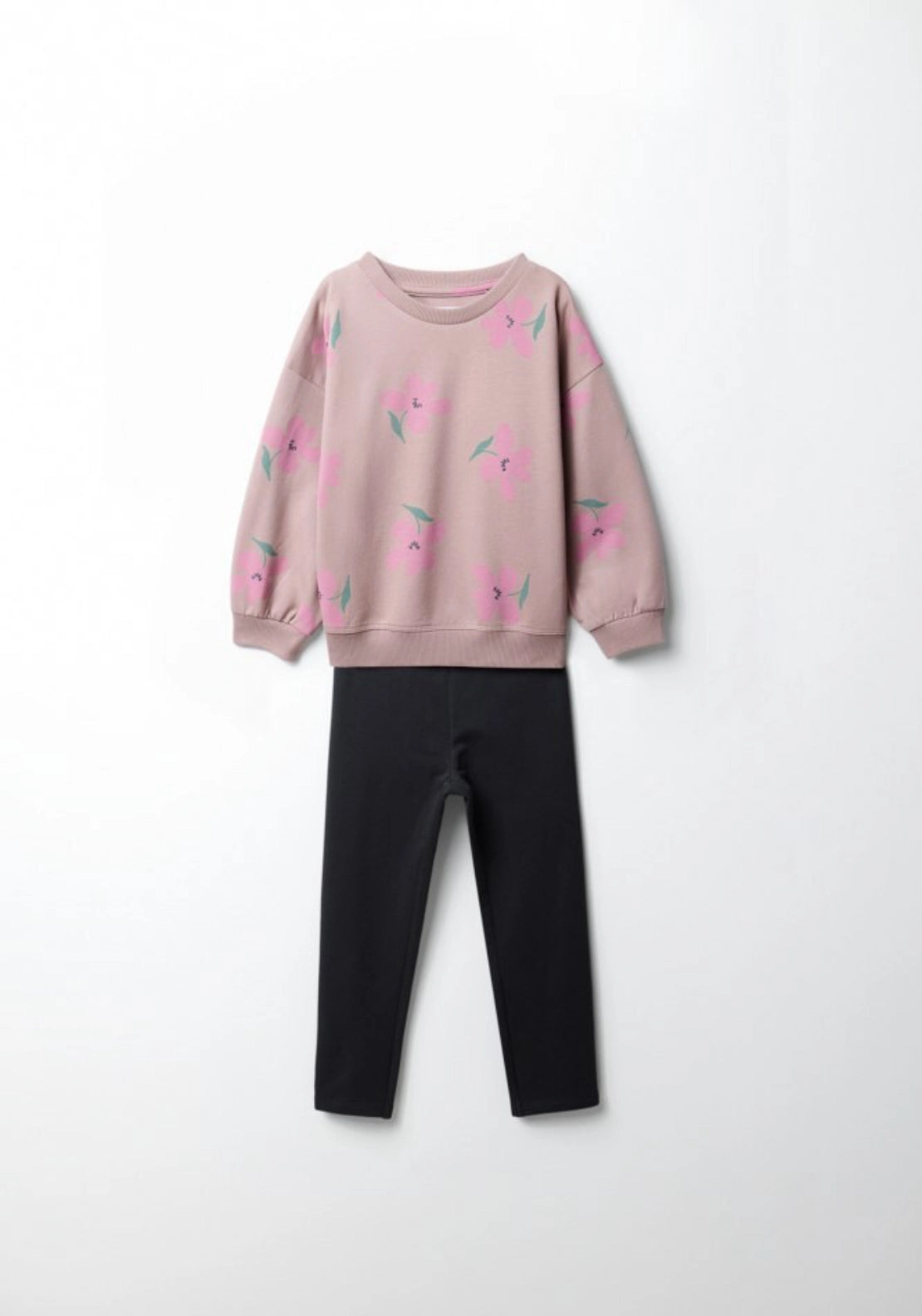 Plush Sweater Set - Black