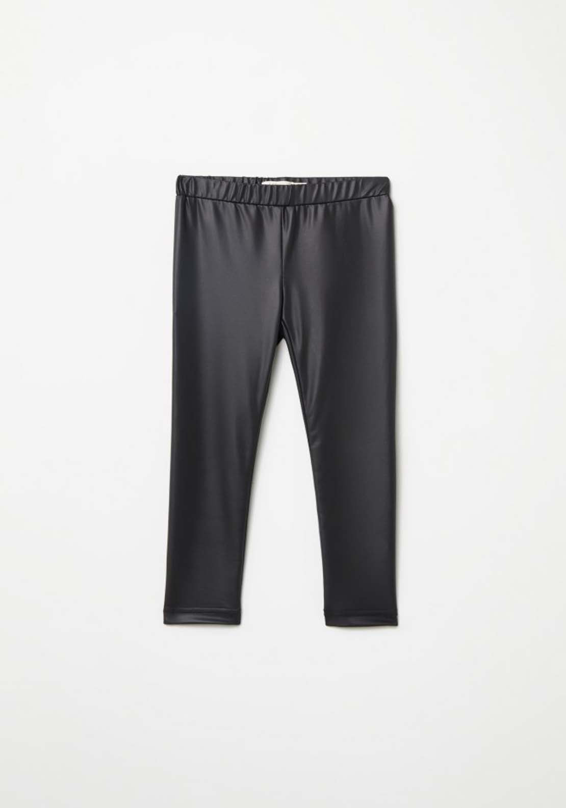 Sfera Leather Look Leggings - Black 2 Shaws Department Stores