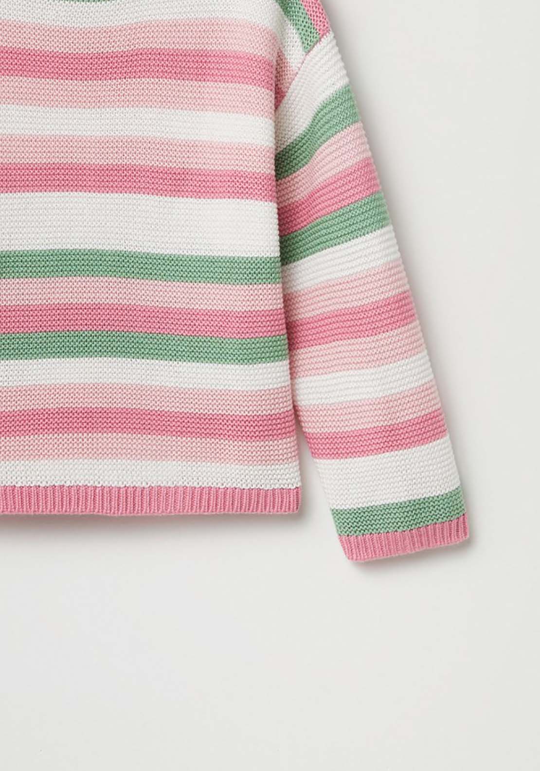 Sfera Stripe Knit Jumper - Pink 3 Shaws Department Stores
