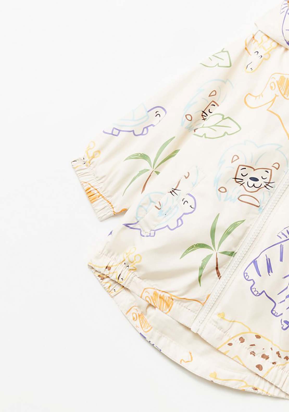 Sfera Safari Print Raincoat - Cream 4 Shaws Department Stores