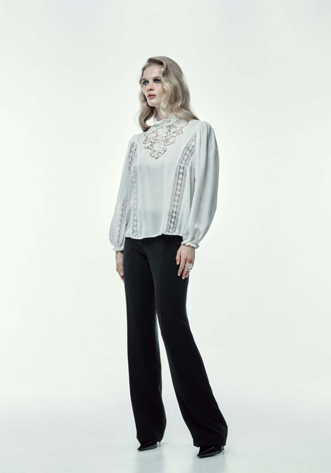 Sfera Long Sleeve Lace Romantic Blouse 2 Shaws Department Stores