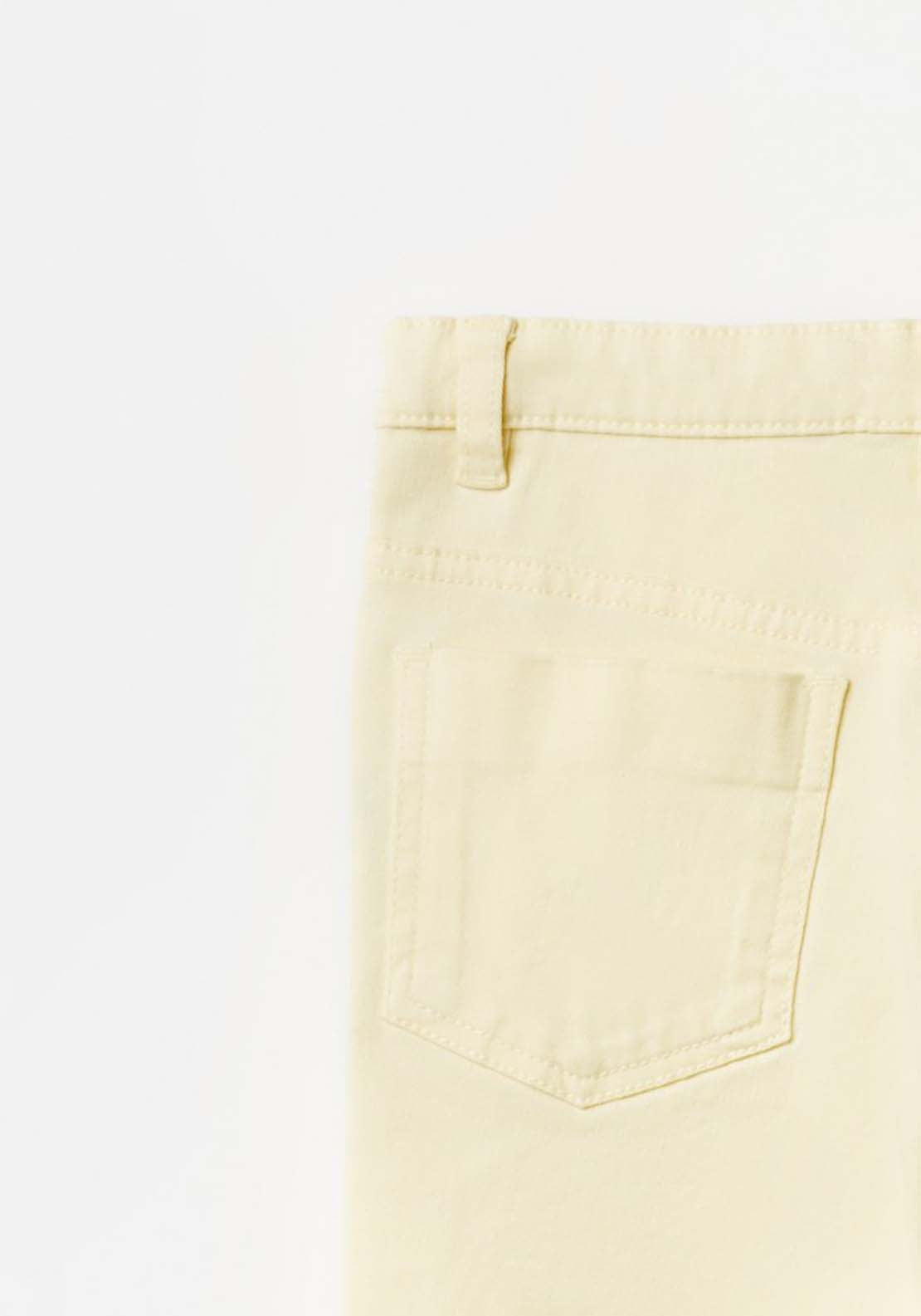 Sfera Yellow Plain Twill Jeans - Yellow 3 Shaws Department Stores
