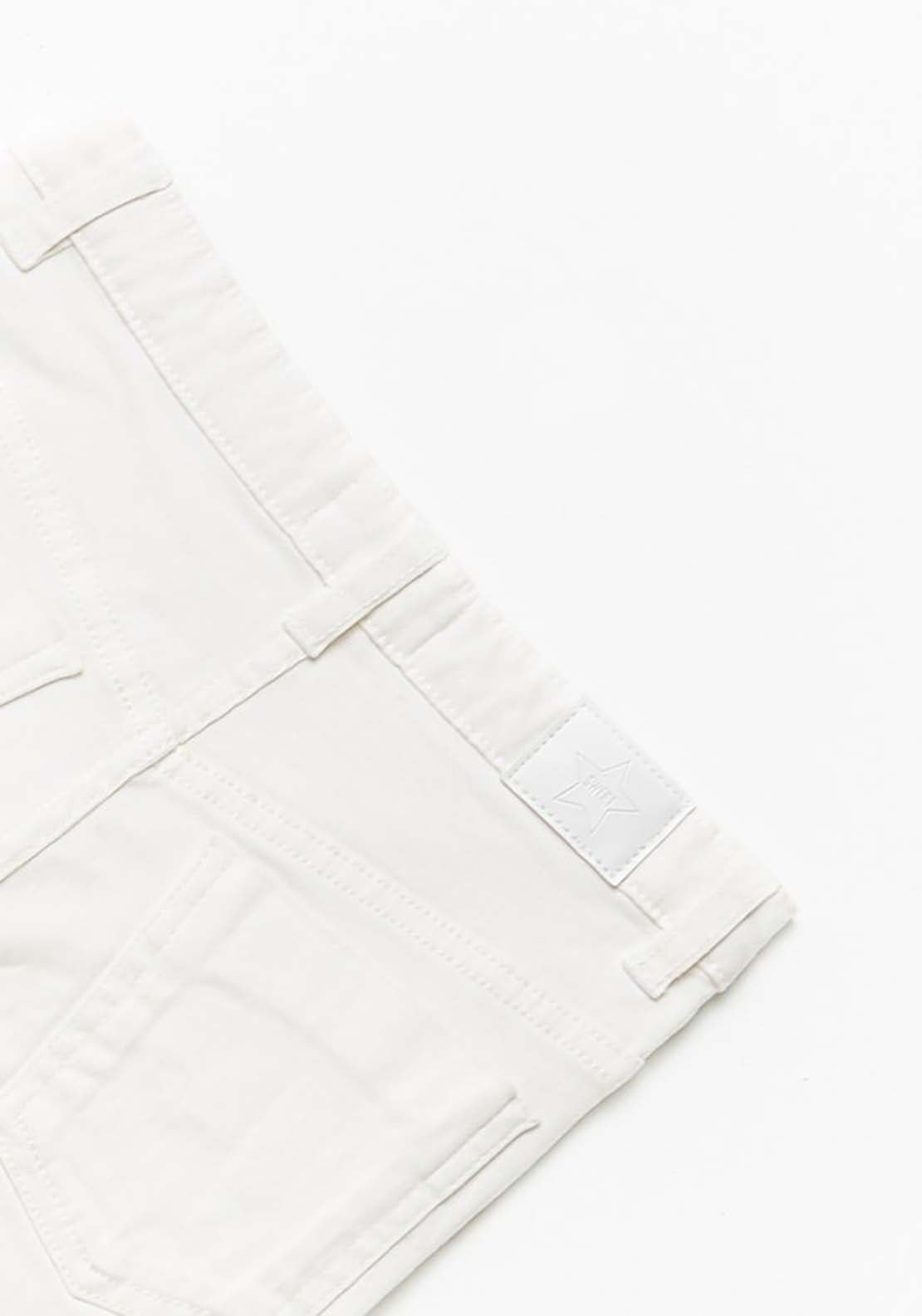 Sfera White Plain Twill Jeans - Cream 4 Shaws Department Stores