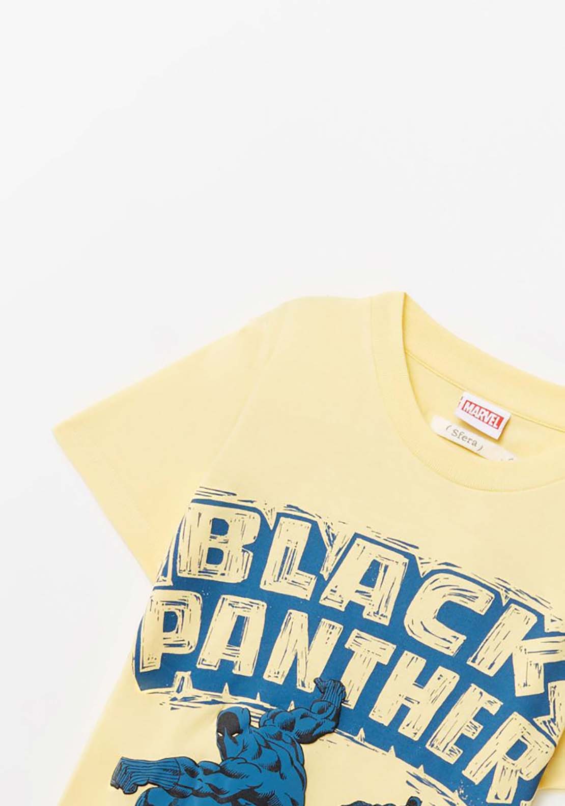 Sfera Black Panther T-Shirt - Yellow 3 Shaws Department Stores