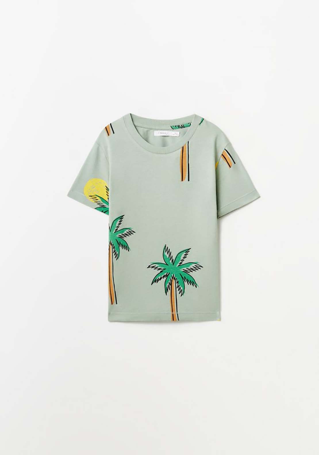 Sfera Palm Tree T-Shirt - Green 1 Shaws Department Stores