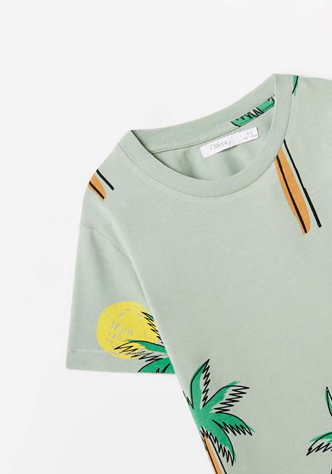 Sfera Palm Tree T-Shirt - Green 3 Shaws Department Stores