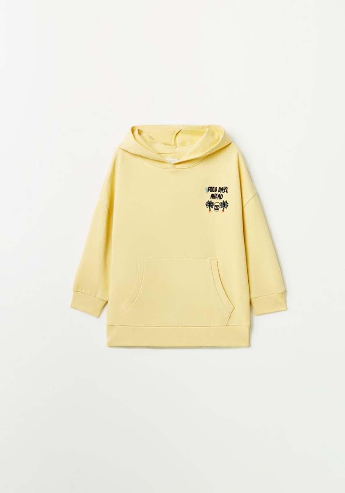 Sfera Hoodie With Back Print - Yellow 1 Shaws Department Stores