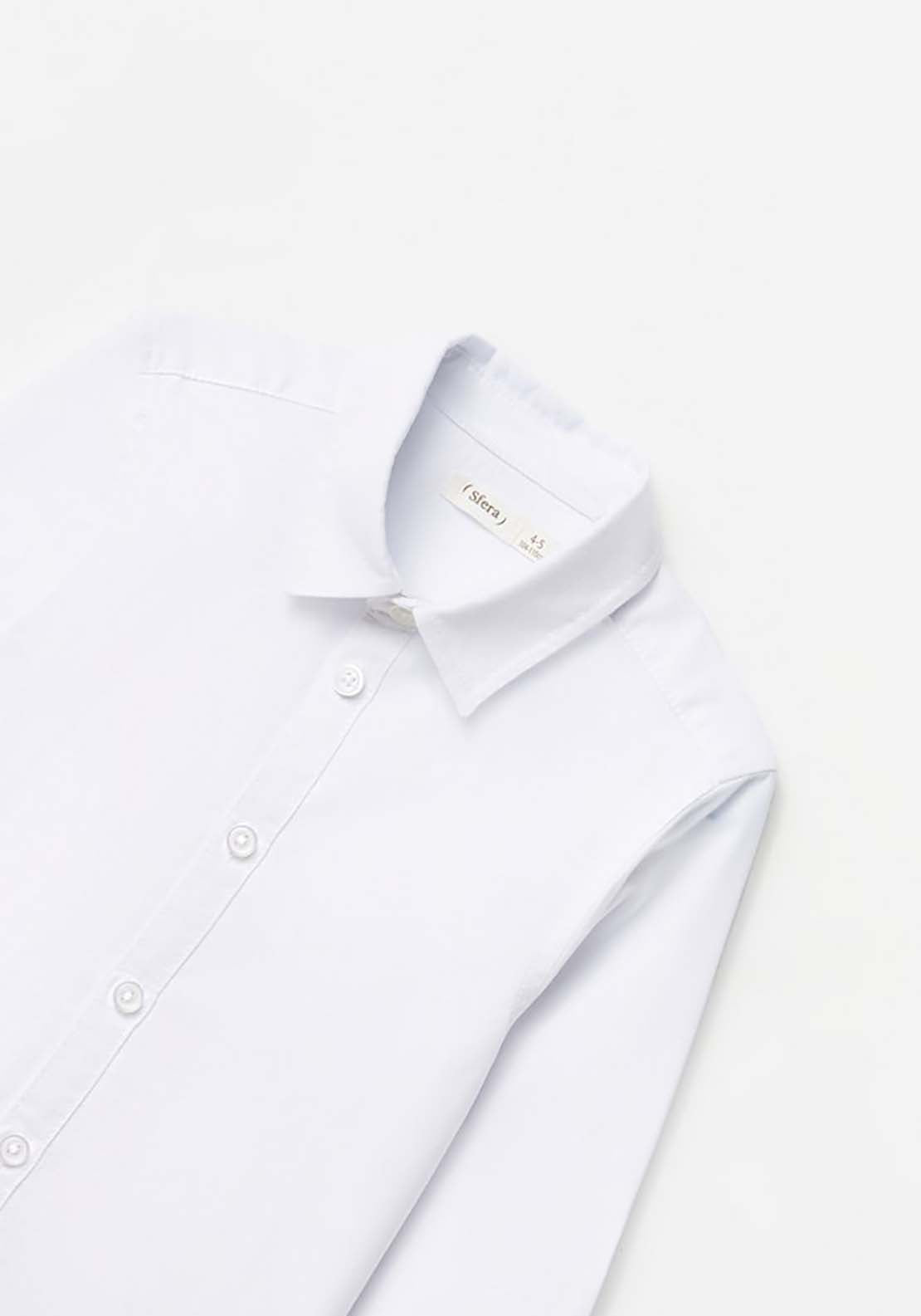 Sfera Plain Shirt - White 3 Shaws Department Stores