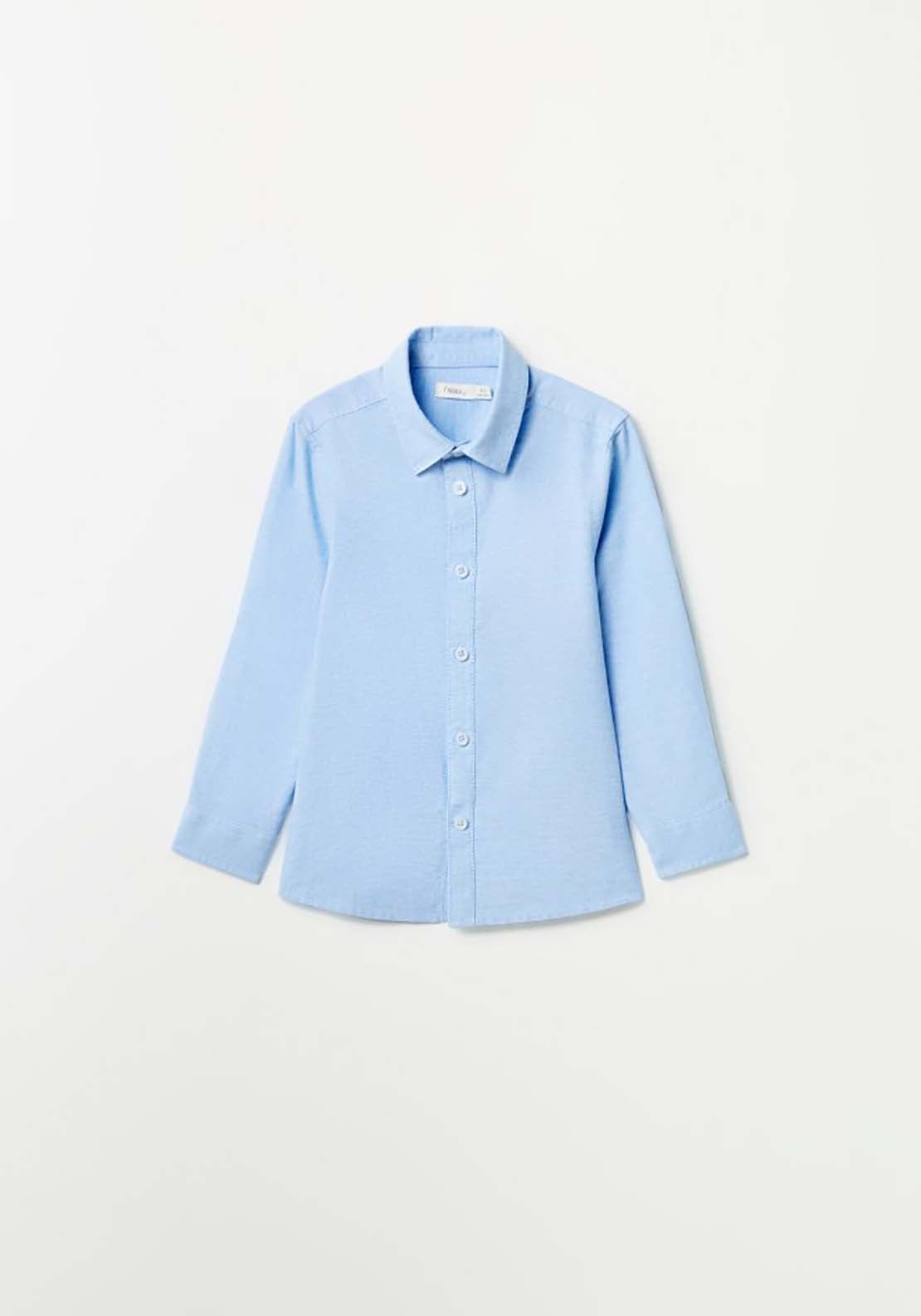 Sfera Plain Shirt - Blue 1 Shaws Department Stores