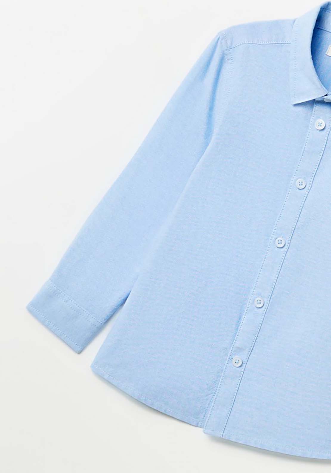 Sfera Plain Shirt - Blue 2 Shaws Department Stores