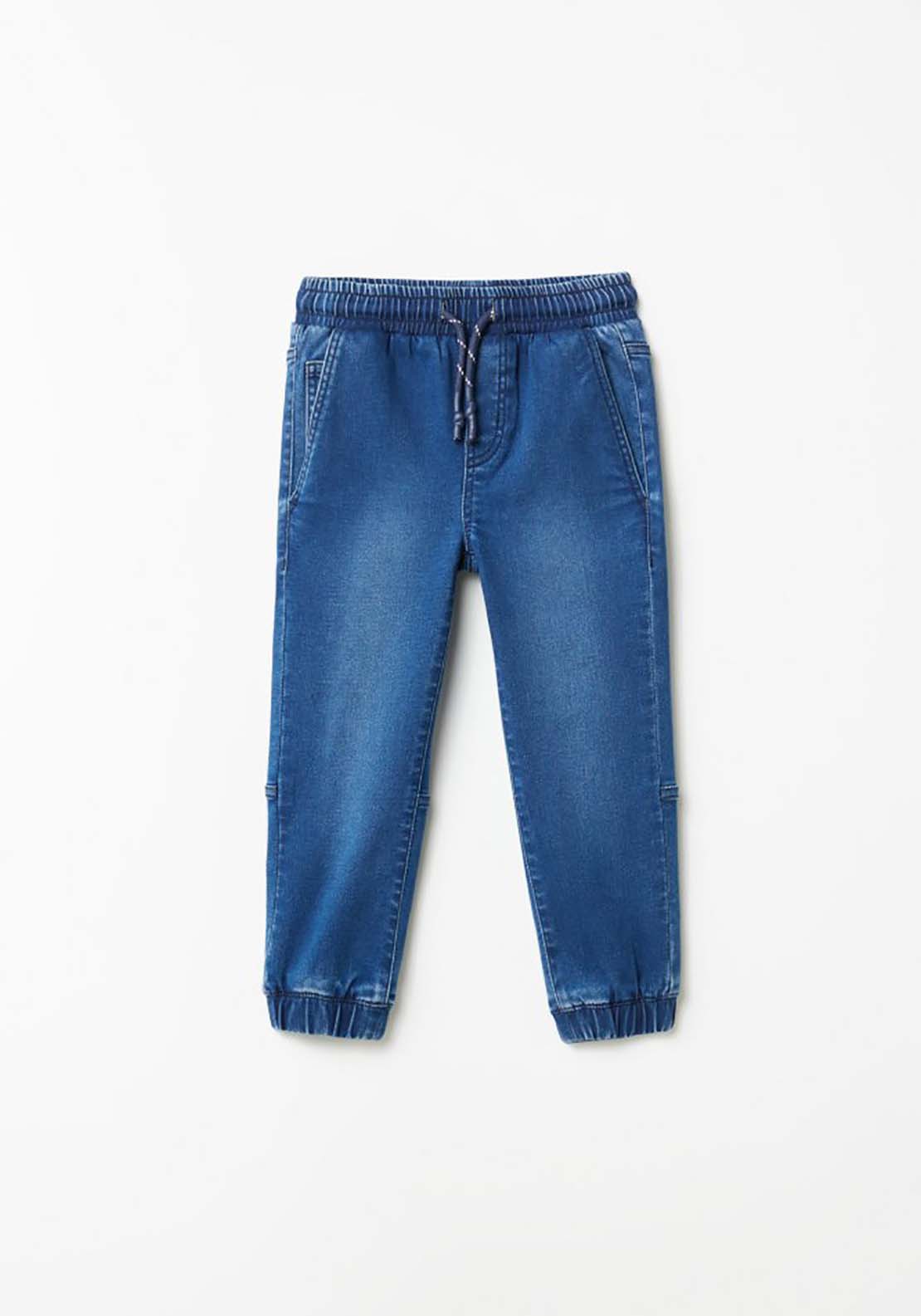 Sfera Denim Jogger Trousers - Blue 1 Shaws Department Stores