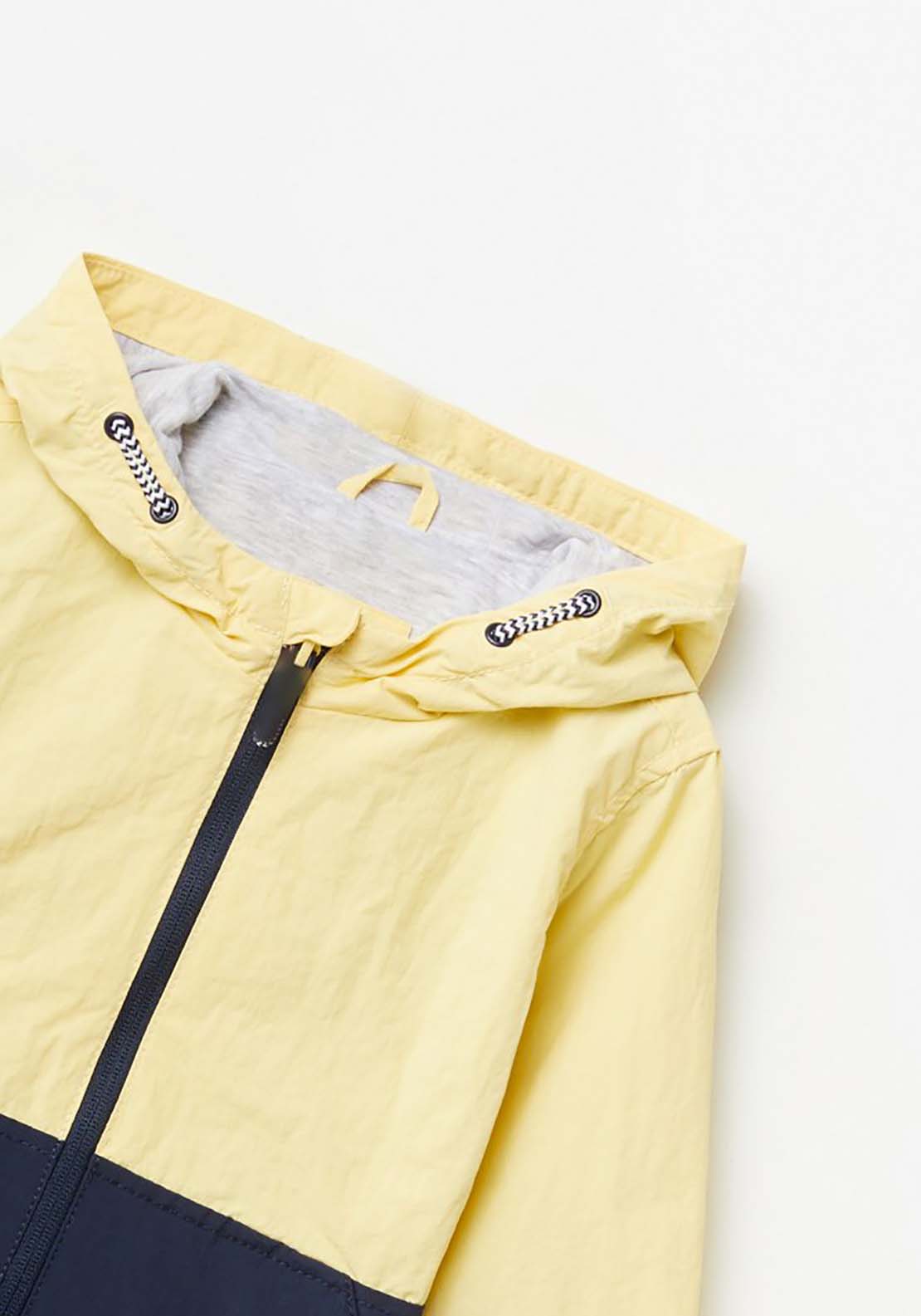 Sfera Hooded Bicolour Jacket - Yellow 2 Shaws Department Stores