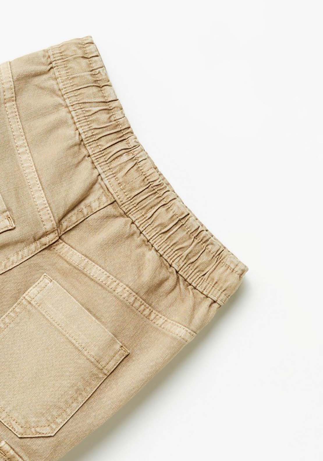 Sfera Cargo Trousers With Elastic Band - Beige 3 Shaws Department Stores