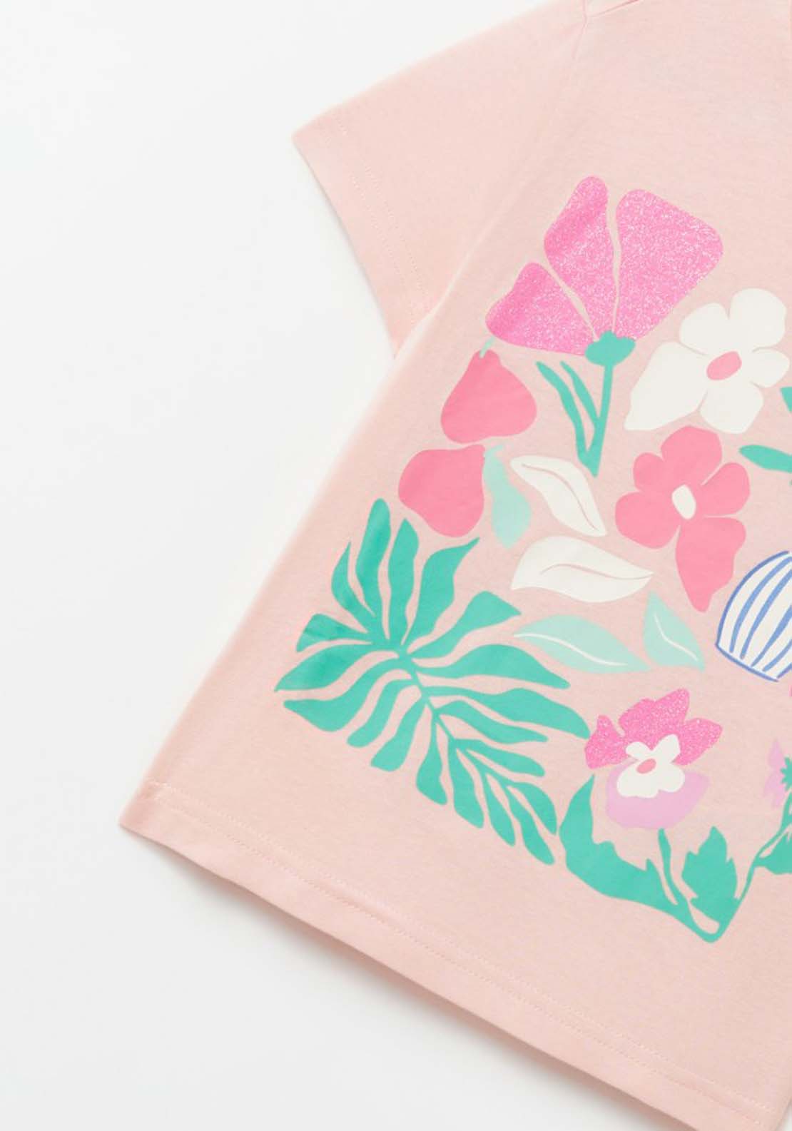 Sfera Floral Print T-Shirt - Pink 3 Shaws Department Stores