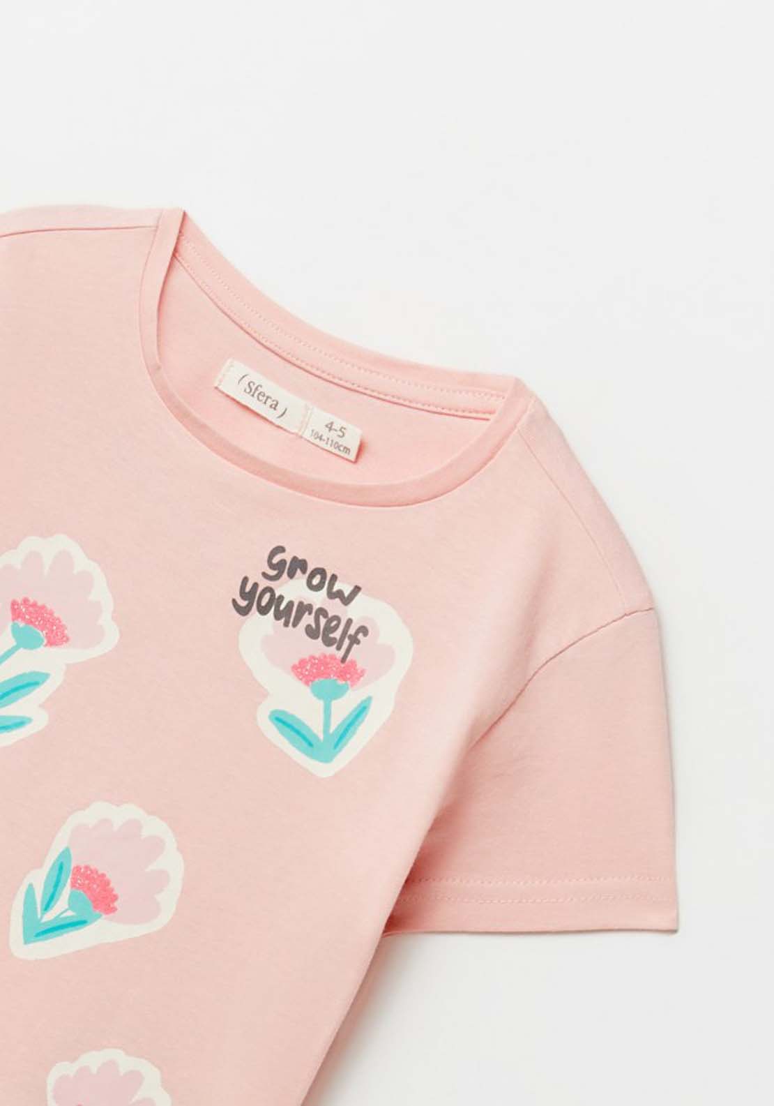 Sfera Flower T-Shirt - Pink 2 Shaws Department Stores
