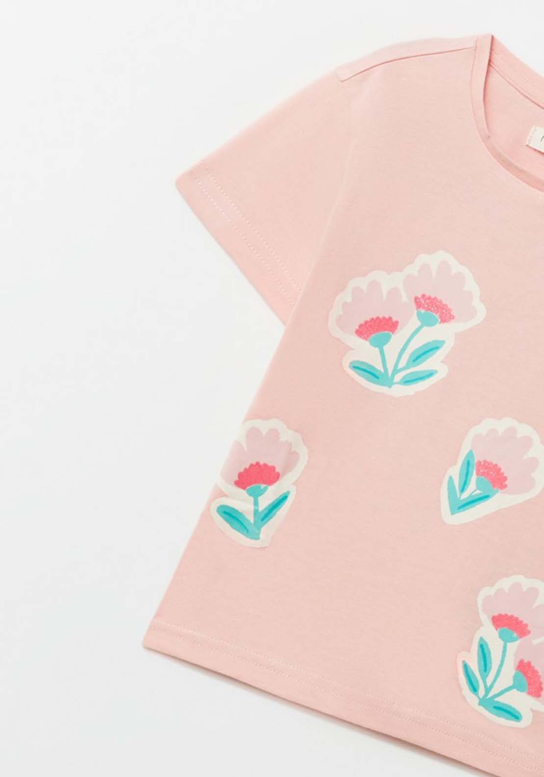 Sfera Flower T-Shirt - Pink 3 Shaws Department Stores