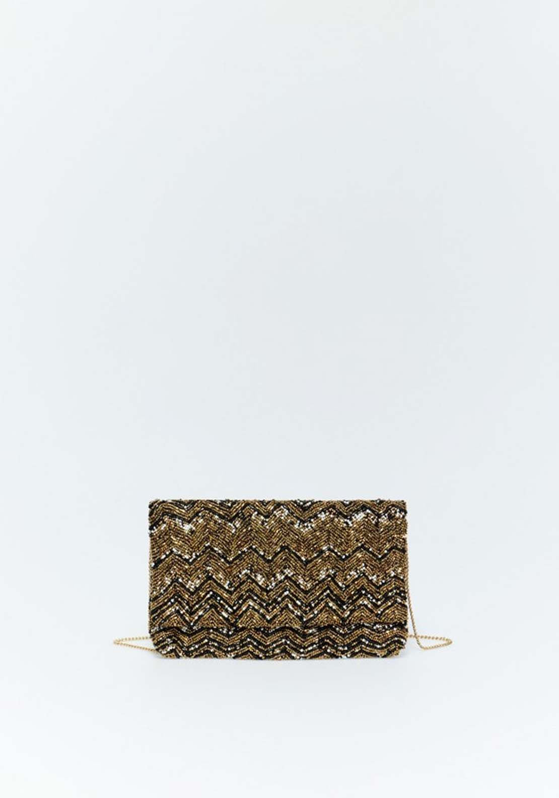 Sfera Beaded Envelope Strokes - Multicolour 1 Shaws Department Stores