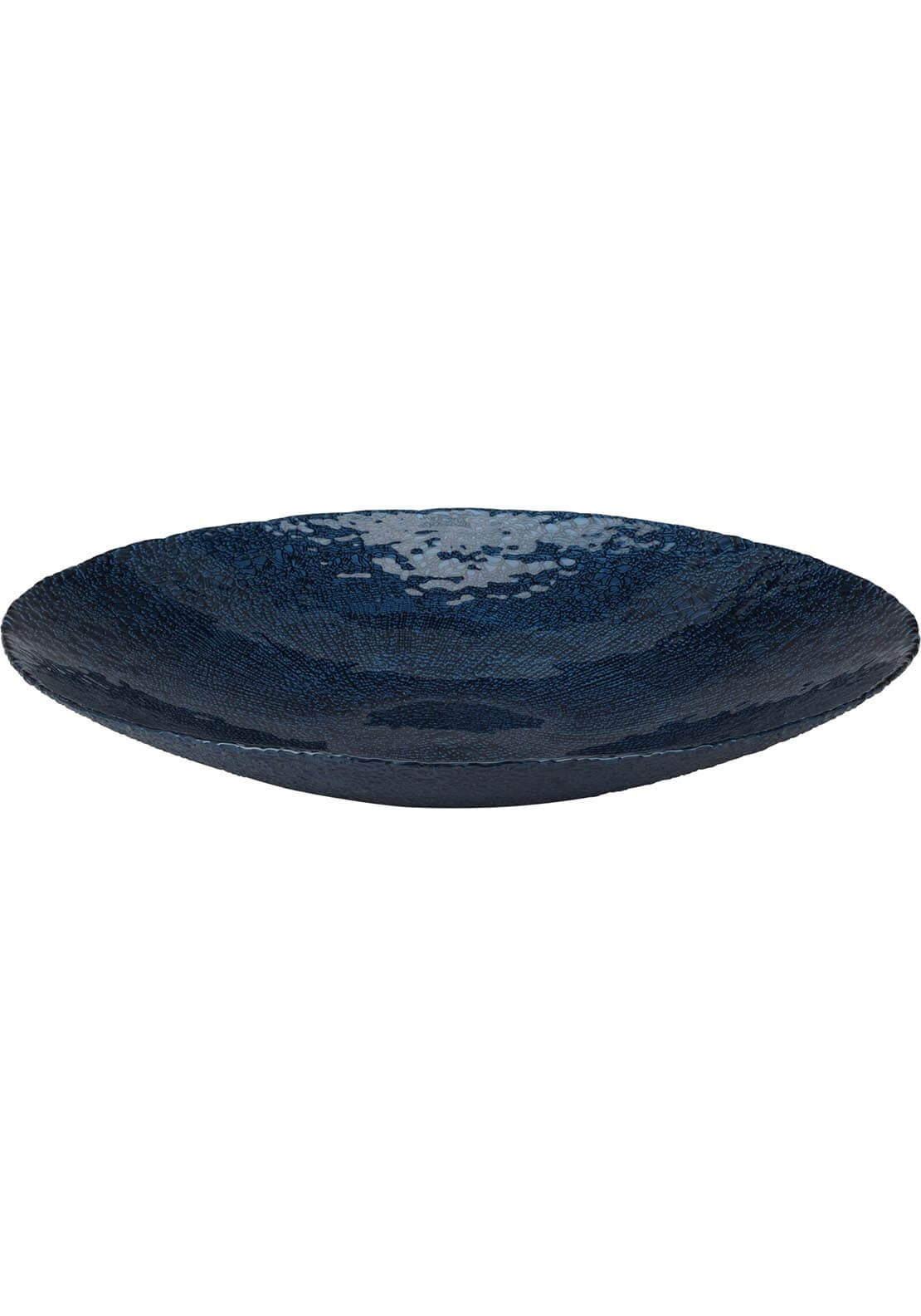 The Home Collection Glass Bowl 40cm - Blue 1 Shaws Department Stores