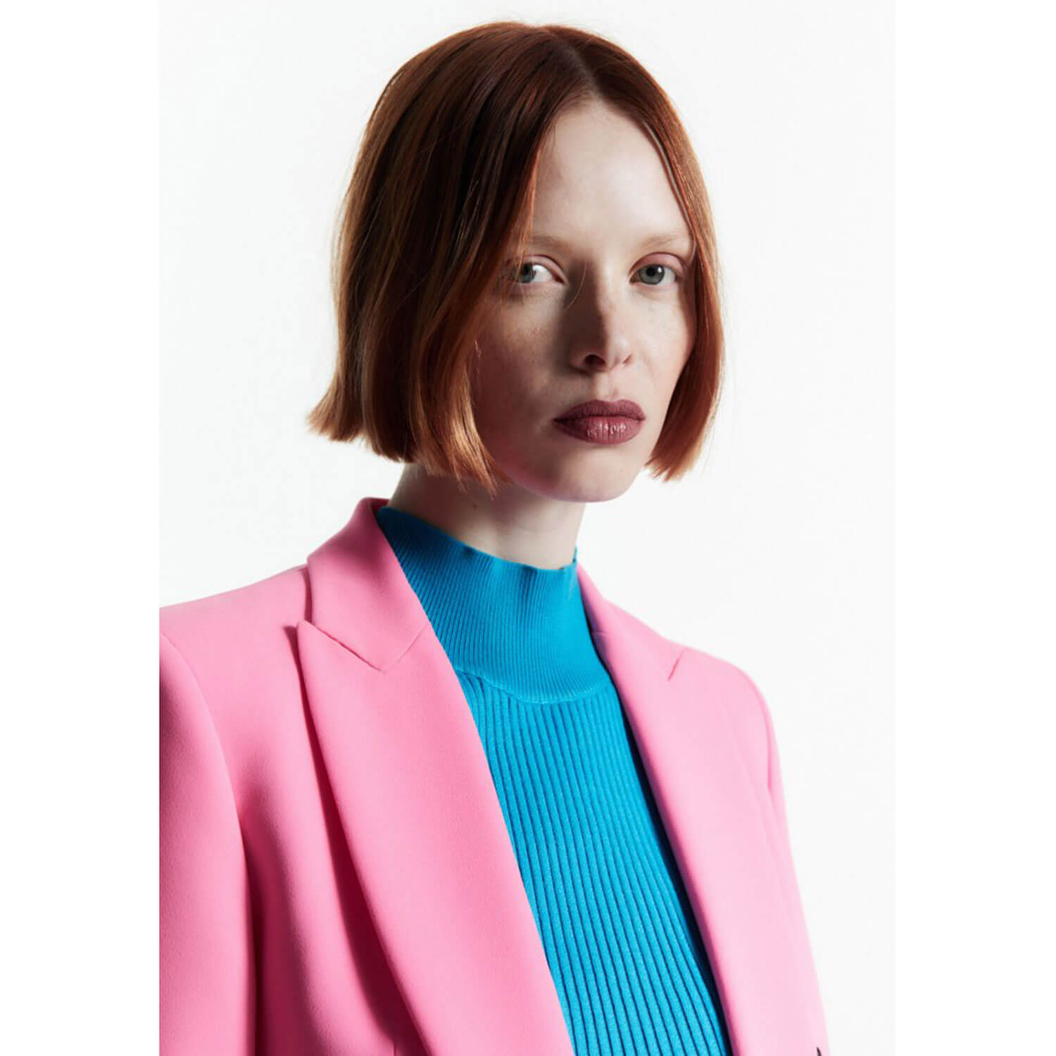Sfera Lapel collar jacket - Pink 3 Shaws Department Stores