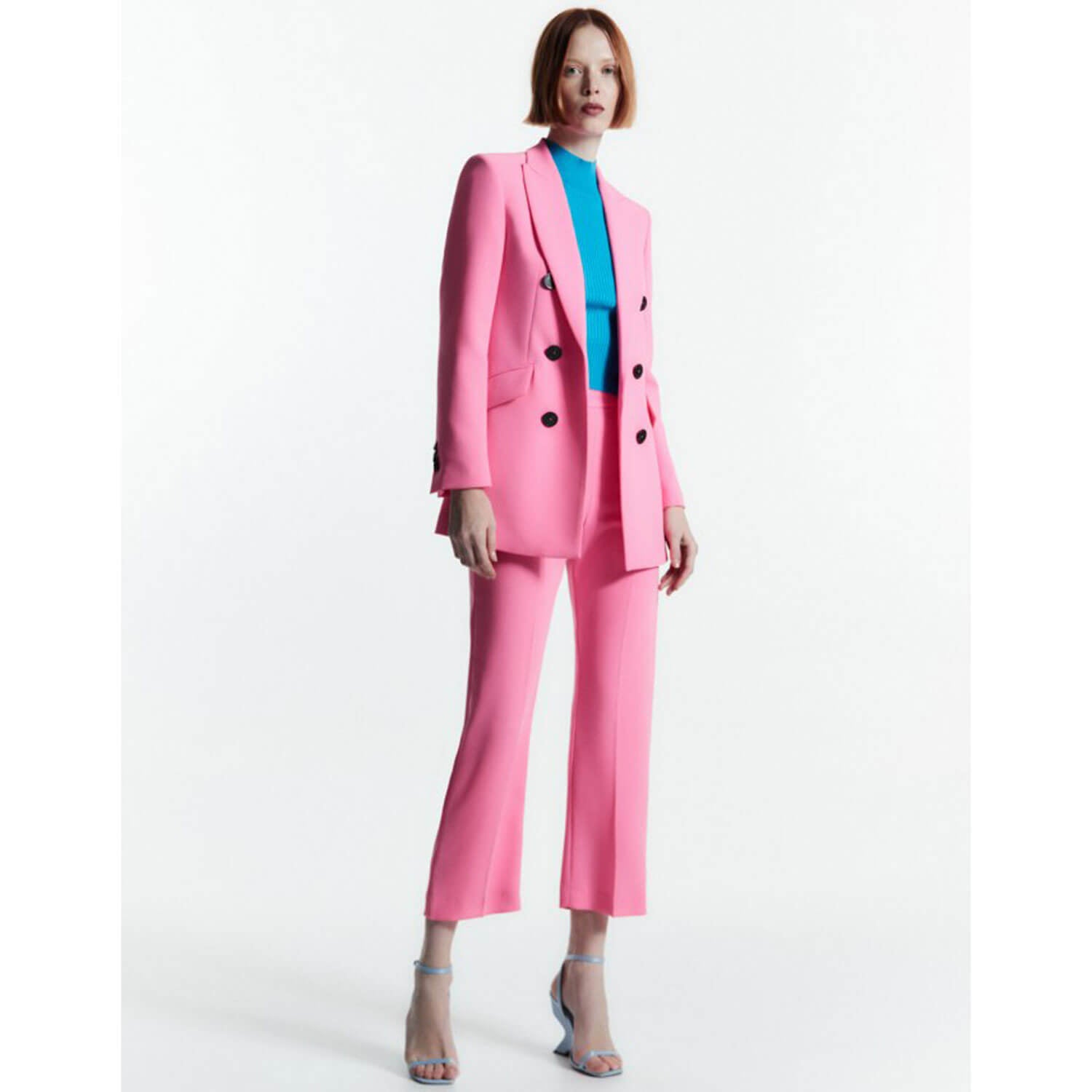Sfera Lapel collar jacket - Pink 7 Shaws Department Stores
