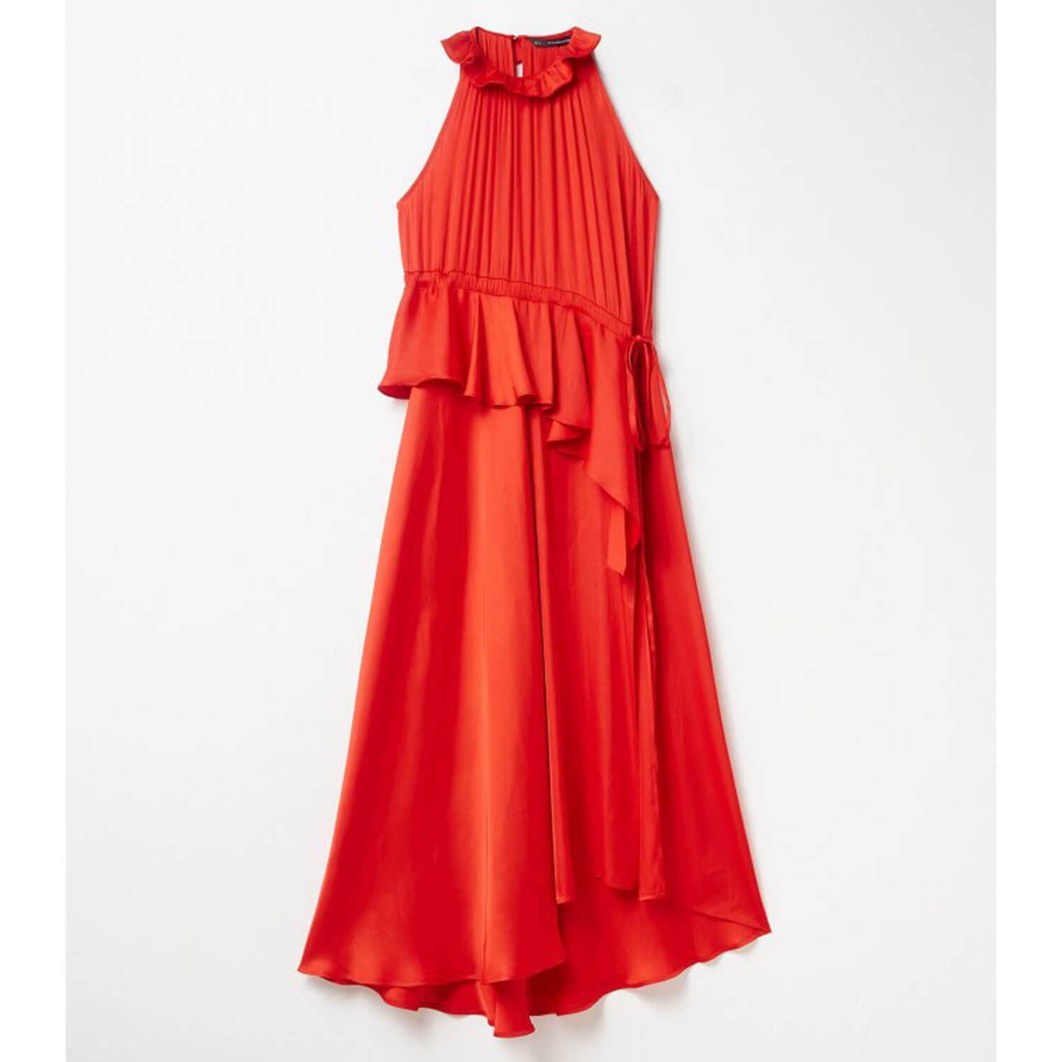 Sfera Gathered dress - Red 1 Shaws Department Stores