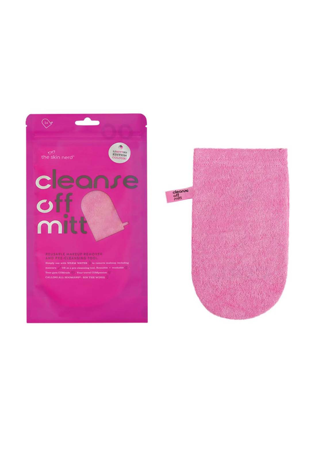 Skingredients Cleanse Off Mitt Pink 1 Shaws Department Stores