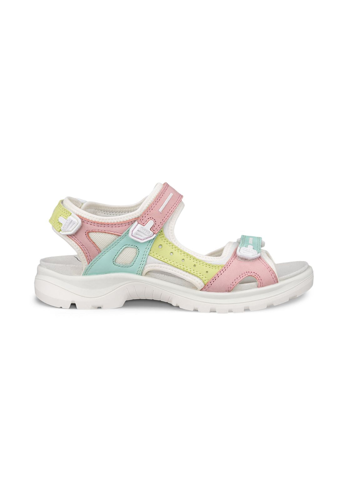 Ecco Pos Offroad Hiking Sandal - Old Rose Emerald Sunny Lime 1 Shaws Department Stores