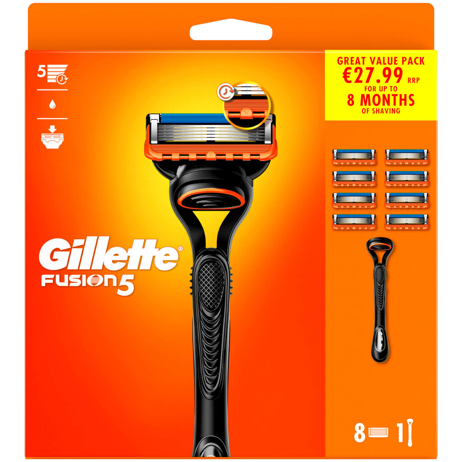 Gillette Fusion 5 Razor Plus 7 Blades 1 Shaws Department Stores