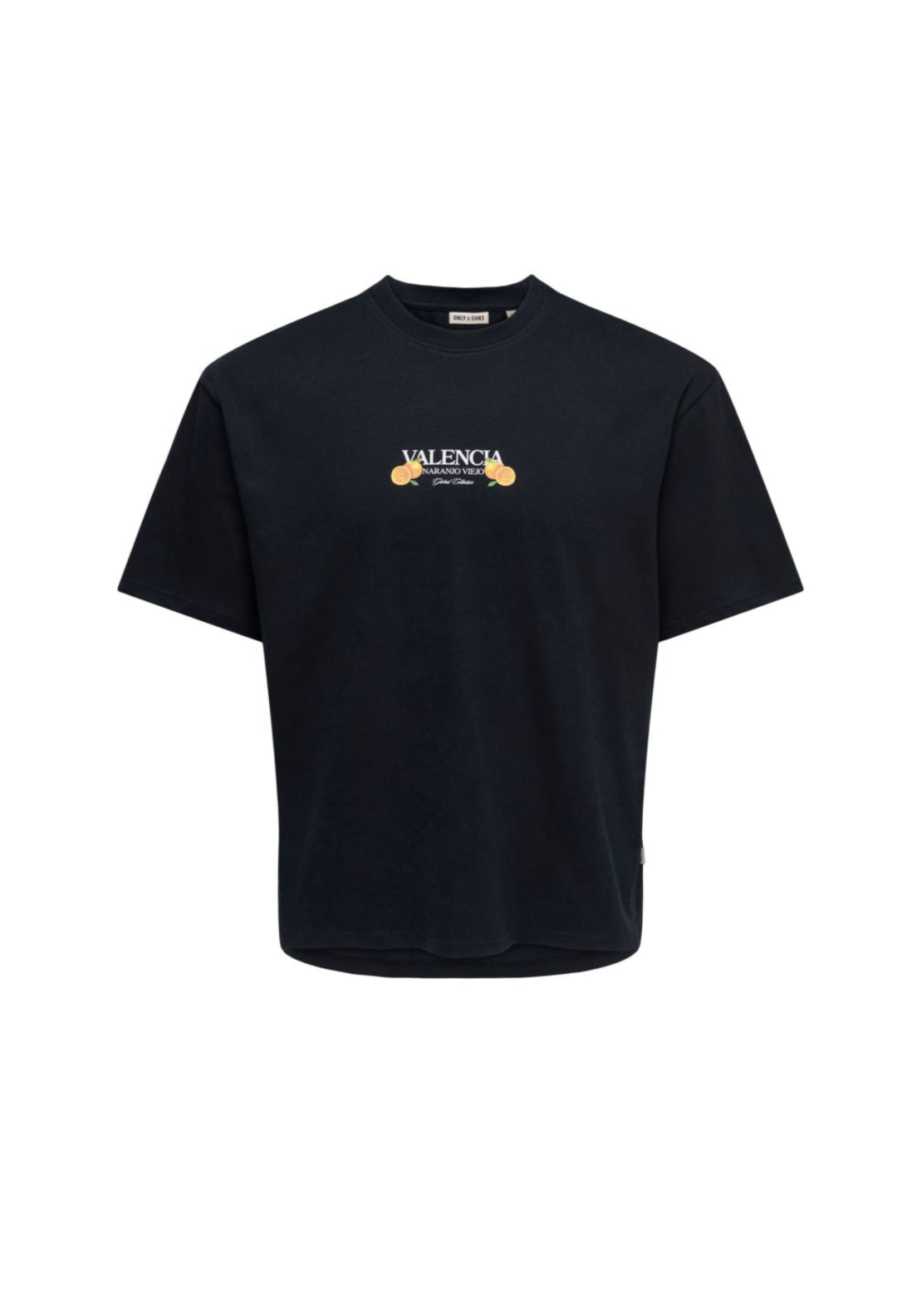 Only &amp; Sons Tasty Print Tee - Black 4 Shaws Department Stores