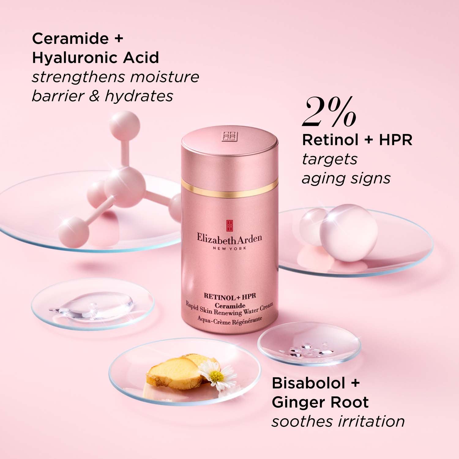 Elizabeth Arden Retinol + HPR Rapid Skin Renewing Water Cream 50ml 7 Shaws Department Stores