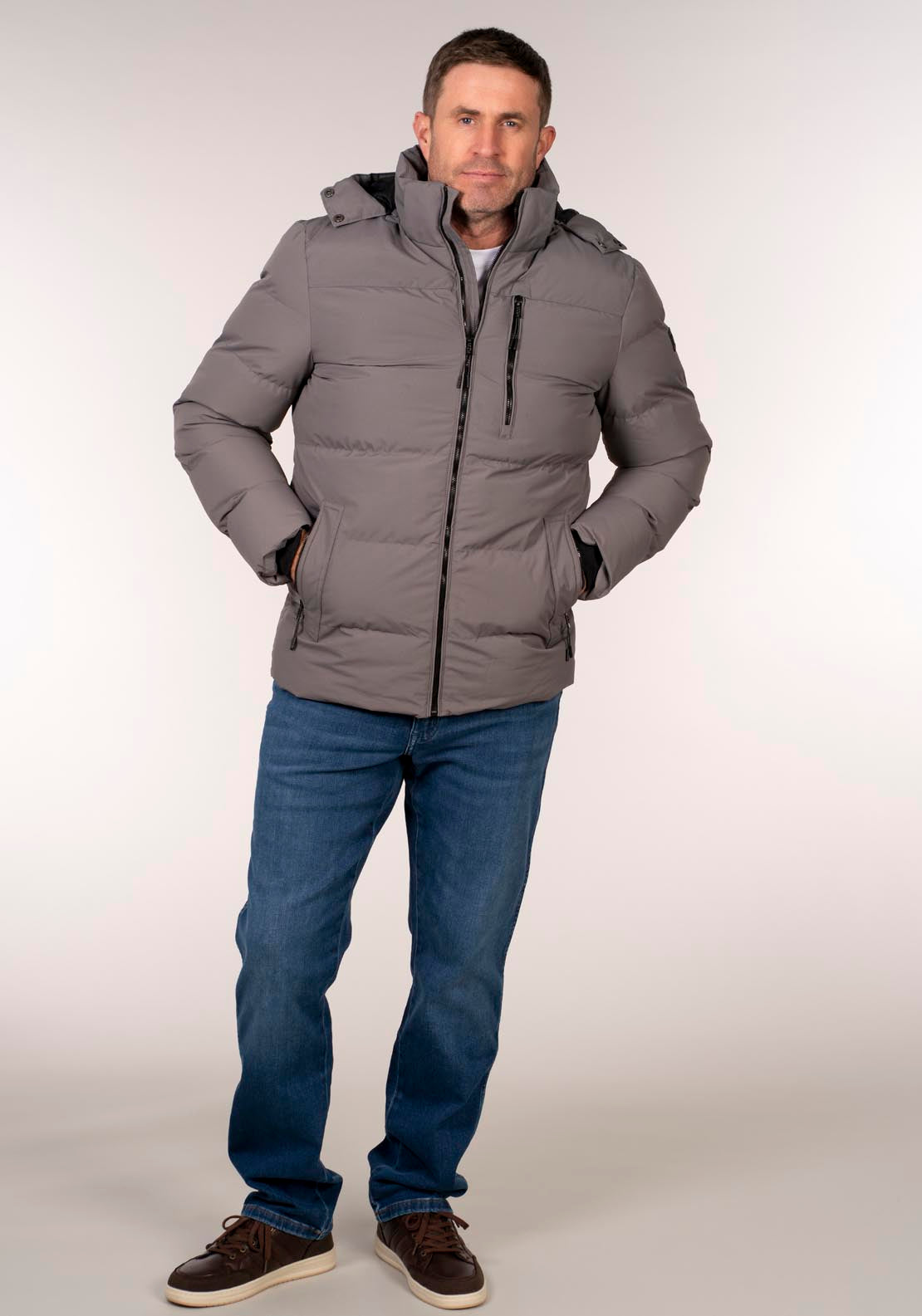 Yeats Winter Jacket - Grey 5 Shaws Department Stores