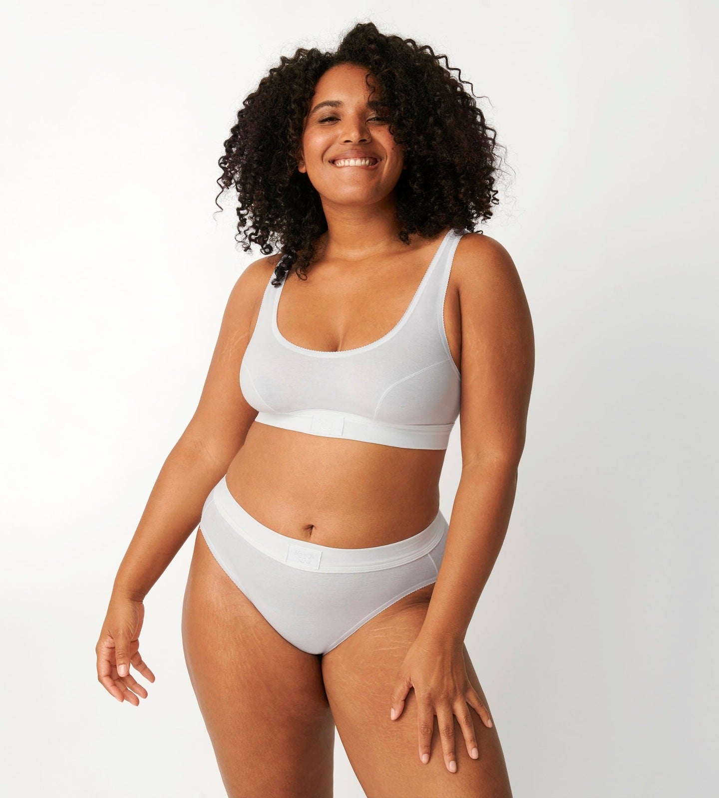 Sloggi Double Comfort Top Bra - White 3 Shaws Department Stores
