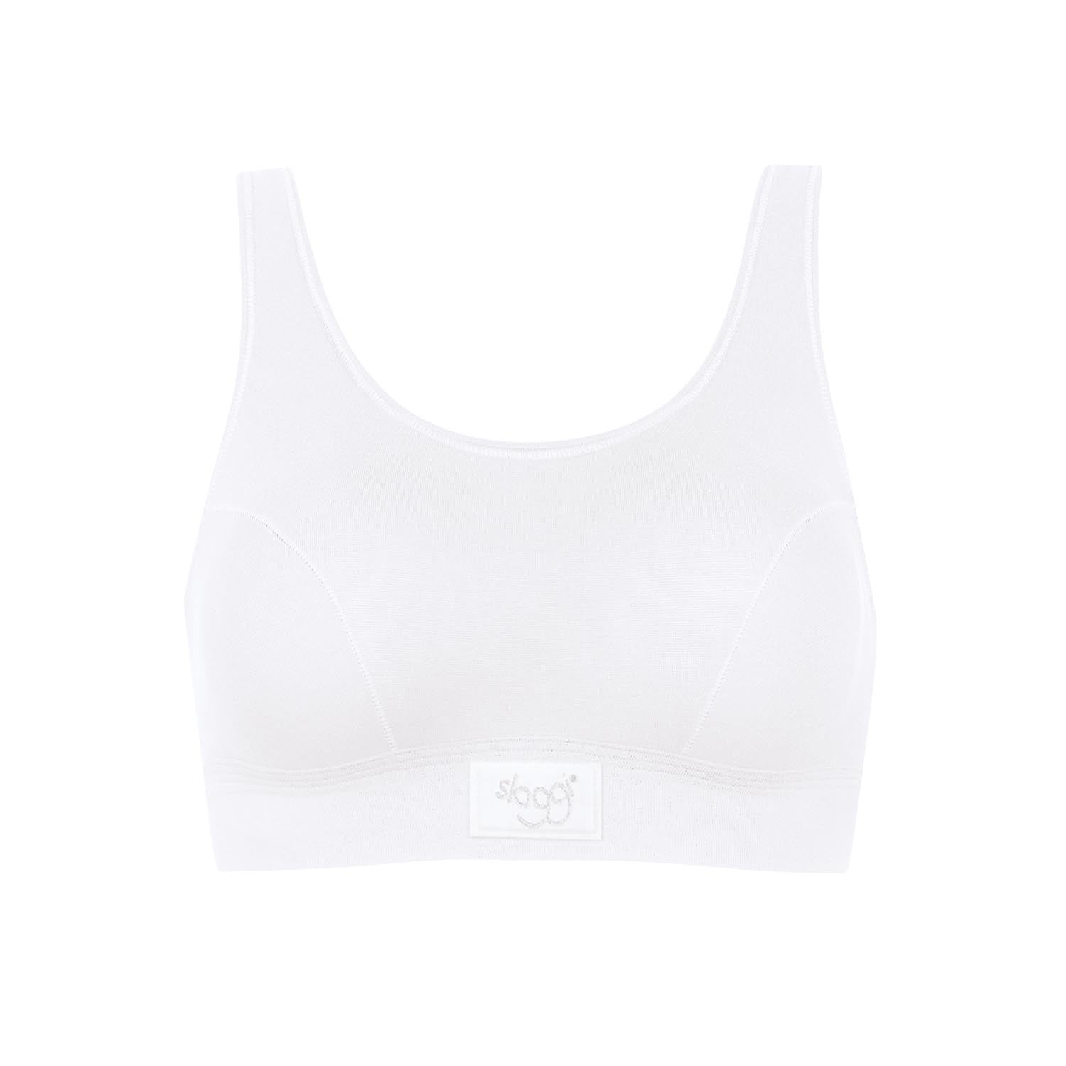 Sloggi Double Comfort Top Bra - White 5 Shaws Department Stores
