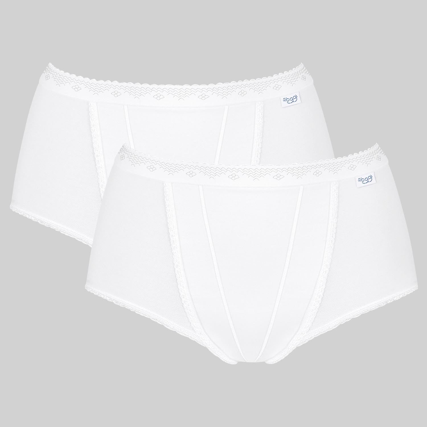 Sloggi Control Maxi Brief 2 pack - White 2 Shaws Department Stores