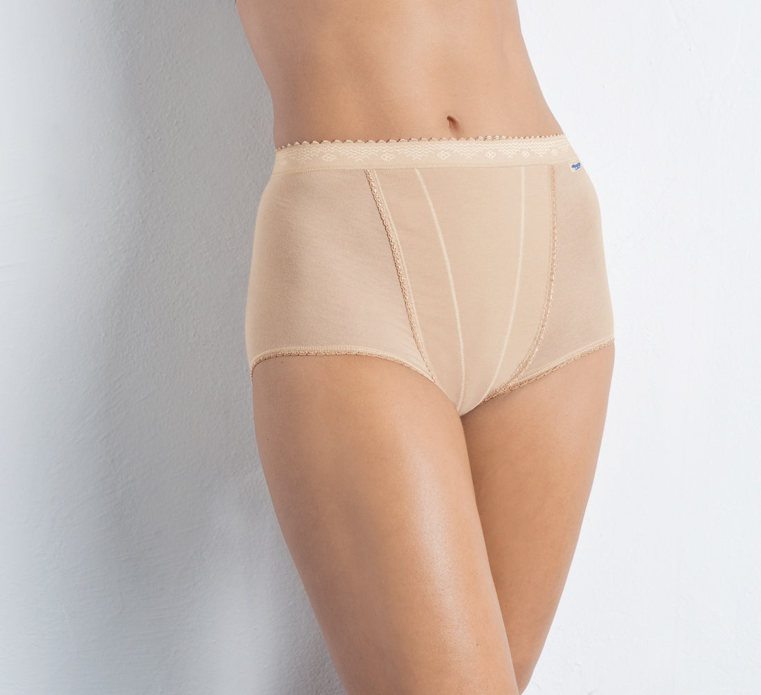 Sloggi Control Maxi Brief 2 pack - Nude 1 Shaws Department Stores