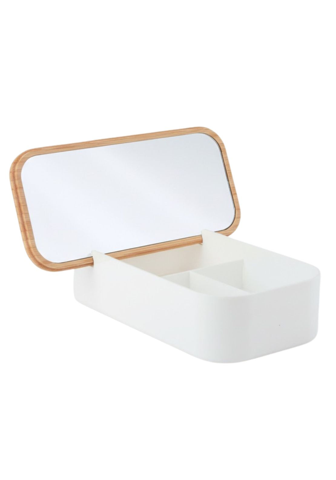 The Home Collection Make Up Mirror with Organiser - Nude 1 Shaws Department Stores