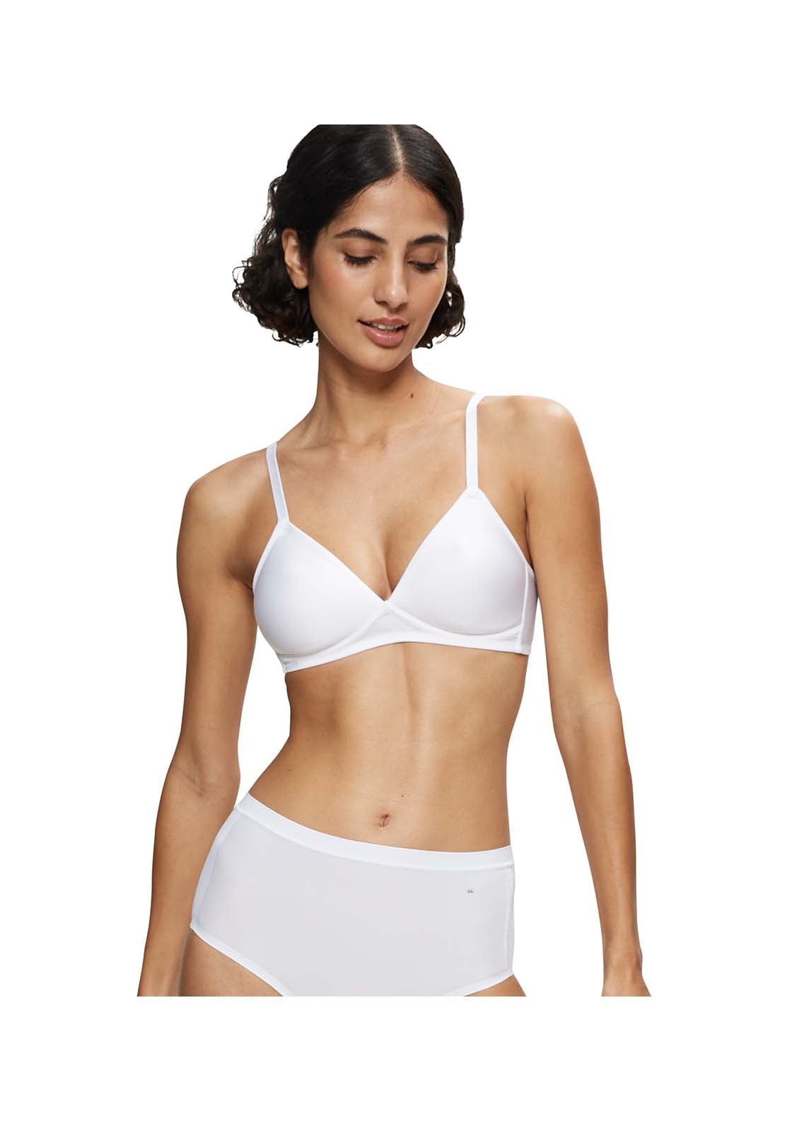 Triumph Soft Sensation Bra - White 3 Shaws Department Stores