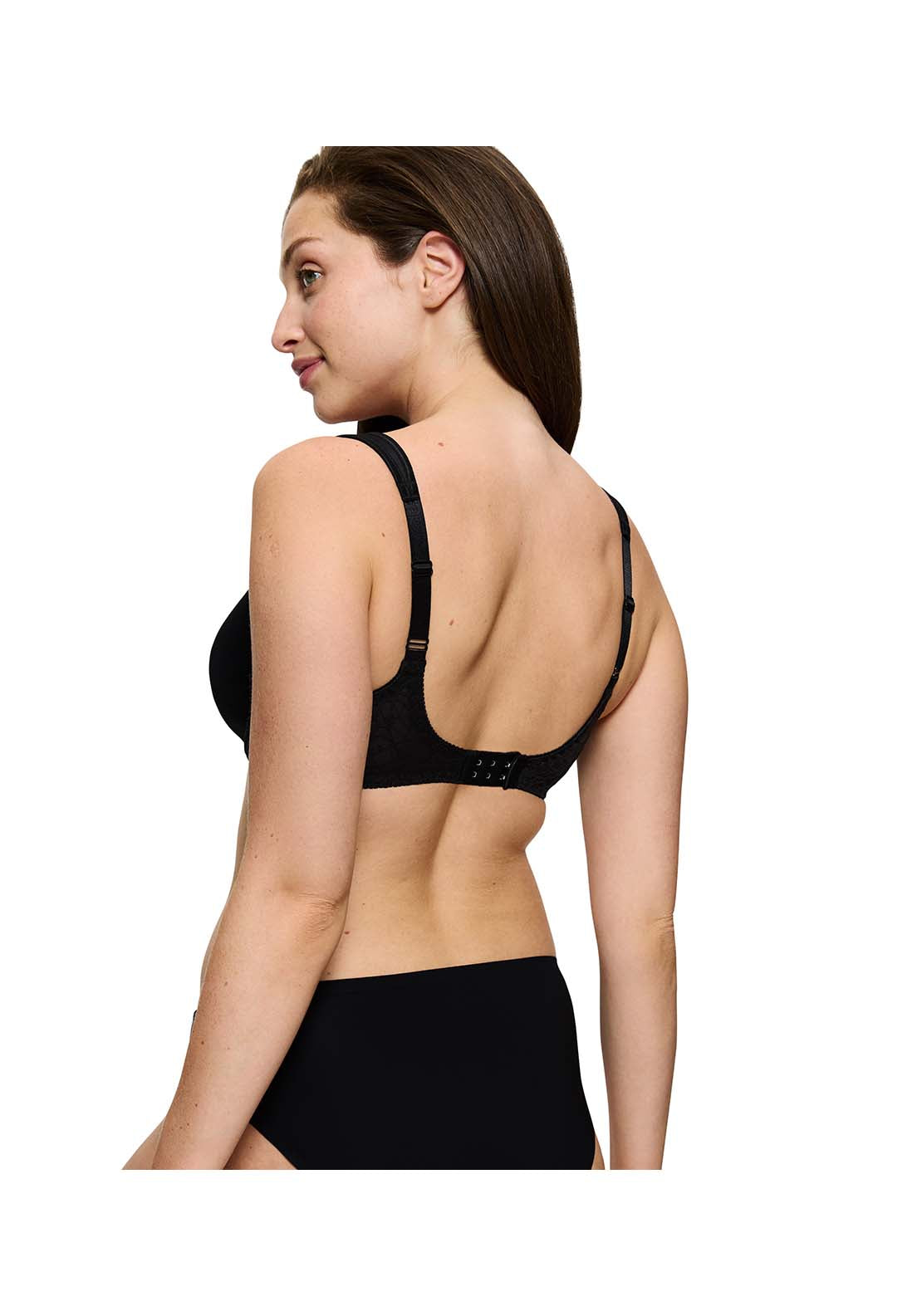 Triumph Comfort Minimiser Wired Bra - Black 3 Shaws Department Stores