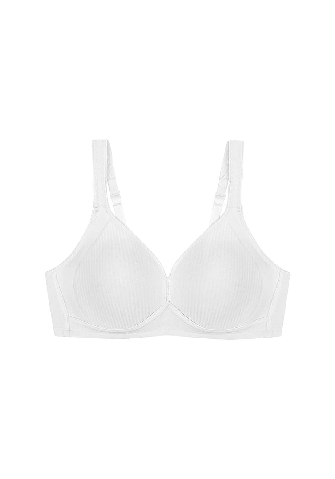 Triumph Modern Softcotton Non Wired Bra - White 5 Shaws Department Stores
