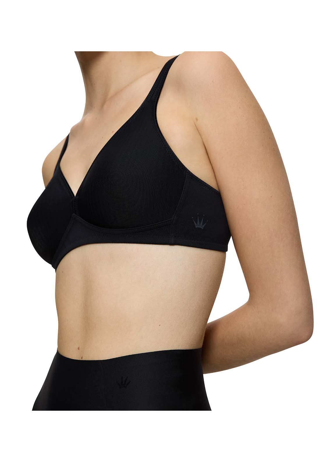 Triumph Modern Softcotton Non Wired Bra - Black 4 Shaws Department Stores