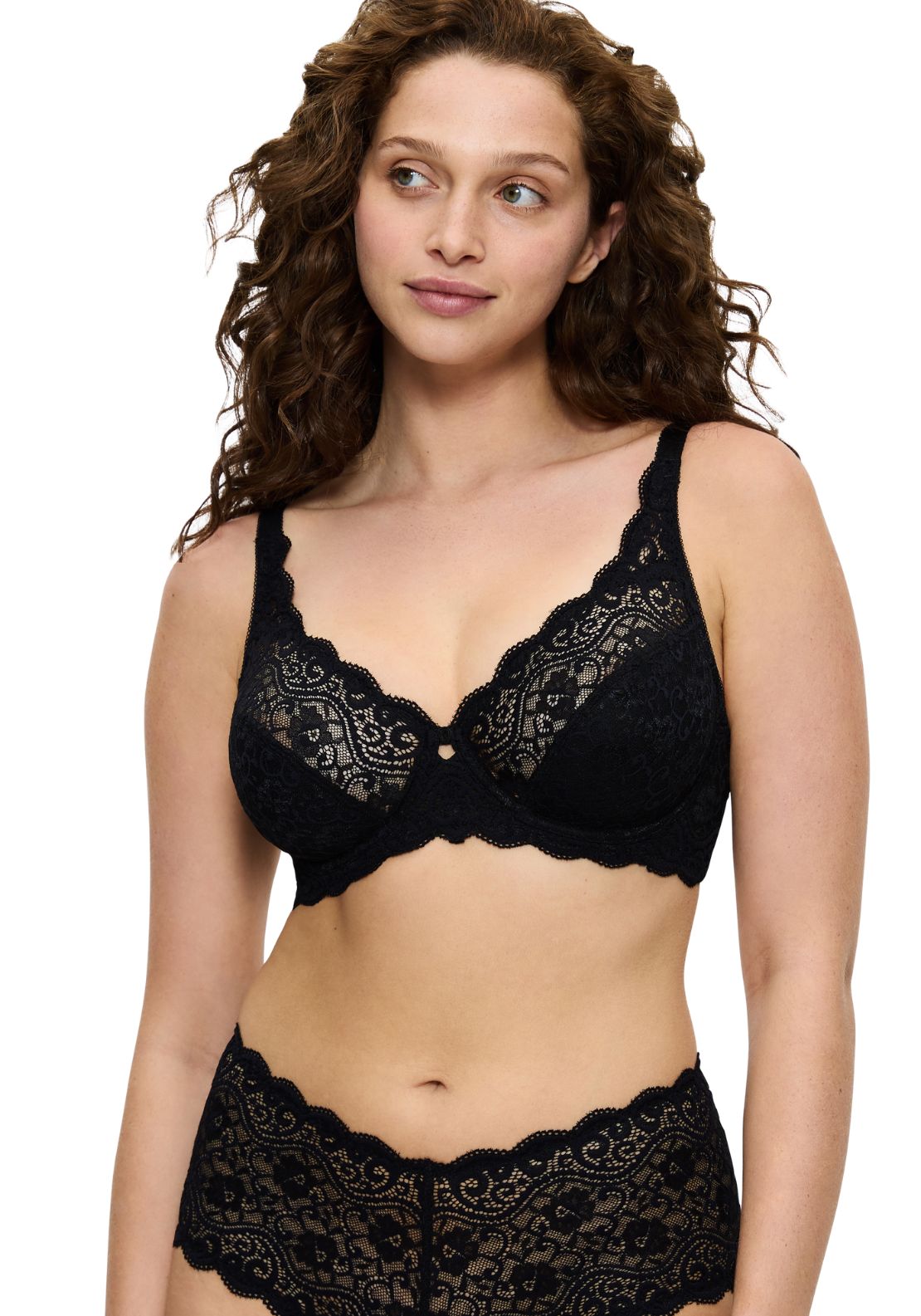Triumph Amourette Wired Half-Padded - Black 3 Shaws Department Stores