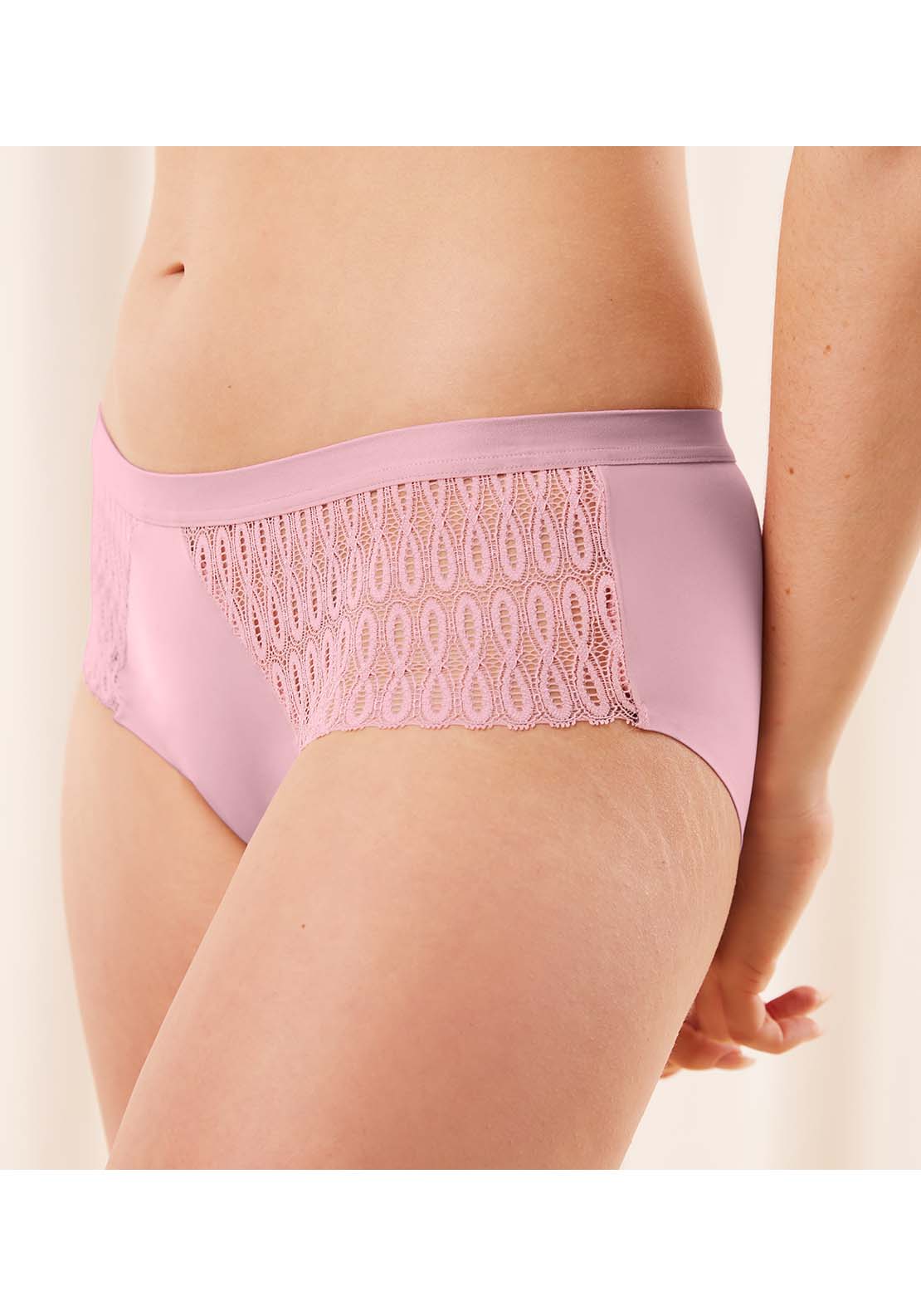 Triumph Aura Spotlight T Maxi Brief - Sunrose Pink 3 Shaws Department Stores