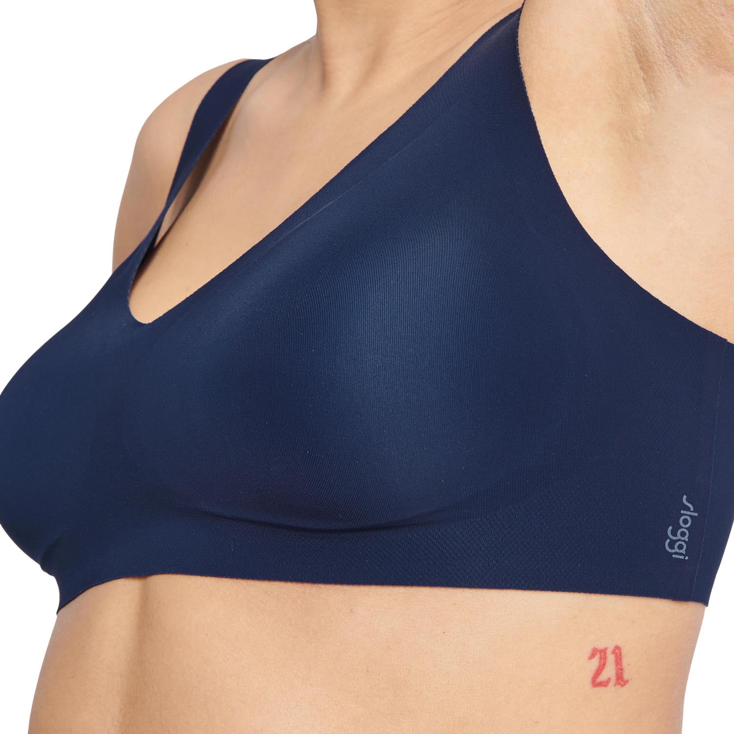 Sloggi Zero Feel Bralette 2.0 - Navy / Blue 3 Shaws Department Stores