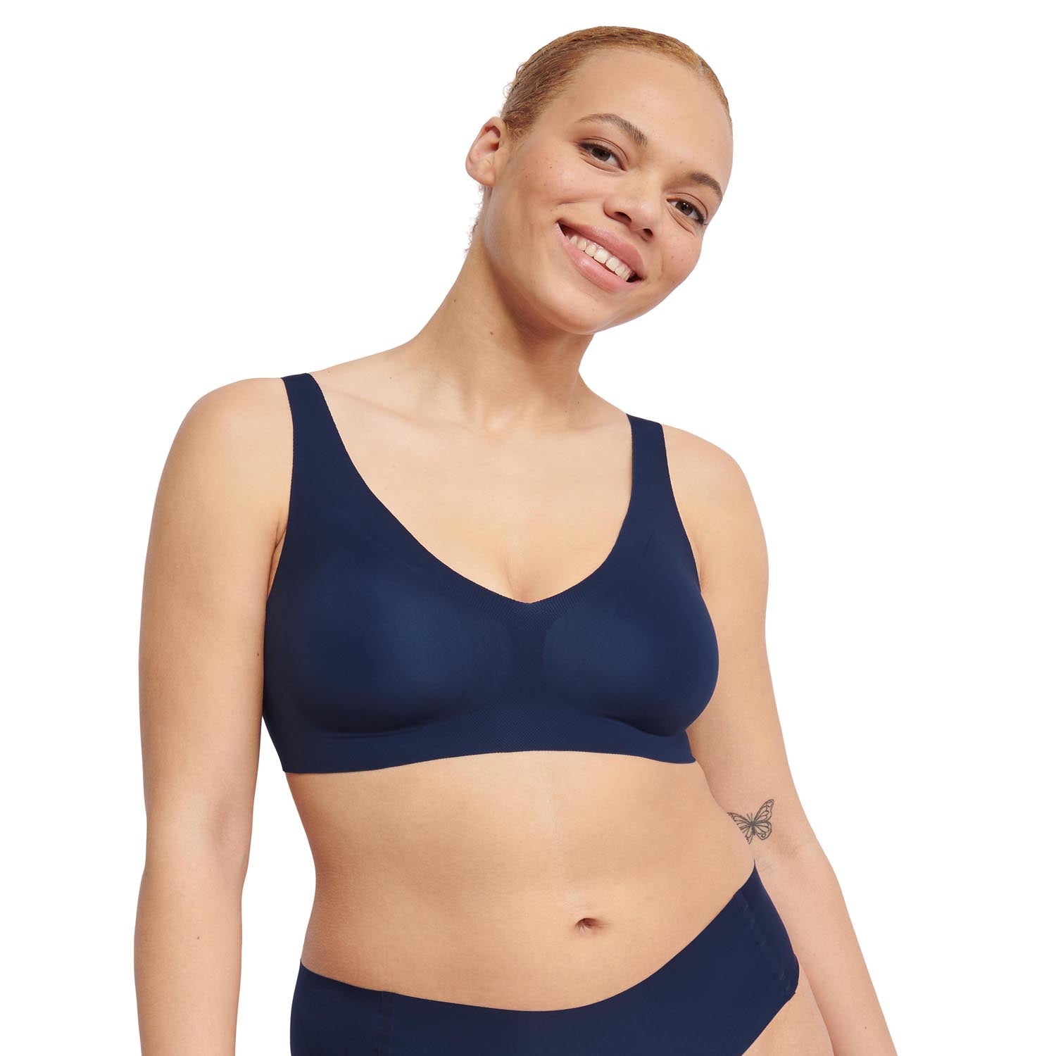 Sloggi Zero Feel Bralette 2.0 - Navy / Blue 5 Shaws Department Stores