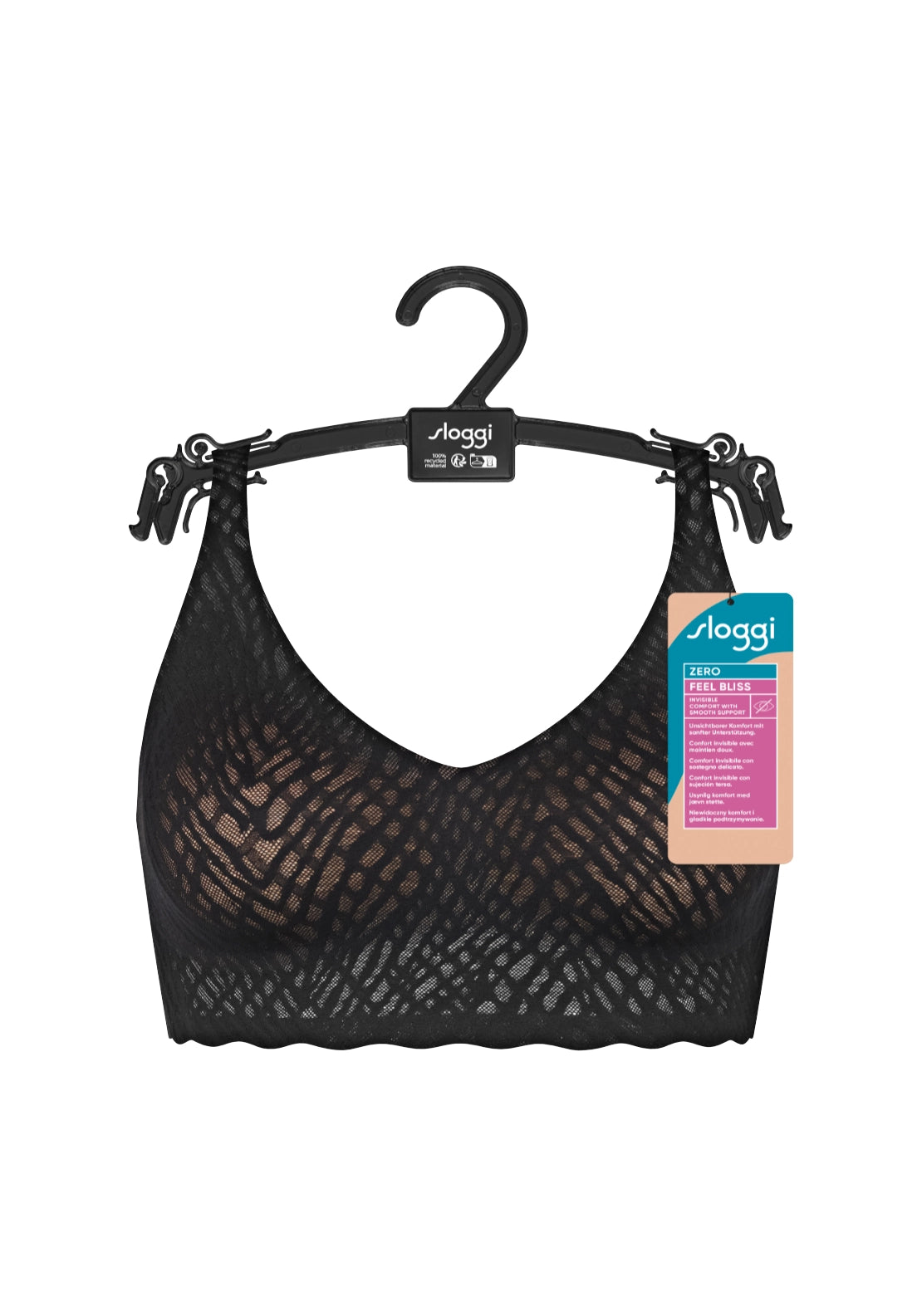 Sloggi Zero Feel Bliss Bralette - Black 7 Shaws Department Stores