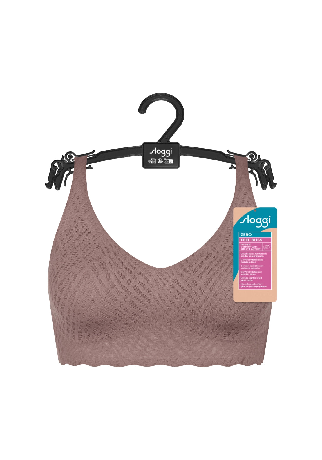 Sloggi Zero Feel Bliss Bralette - Brown 7 Shaws Department Stores