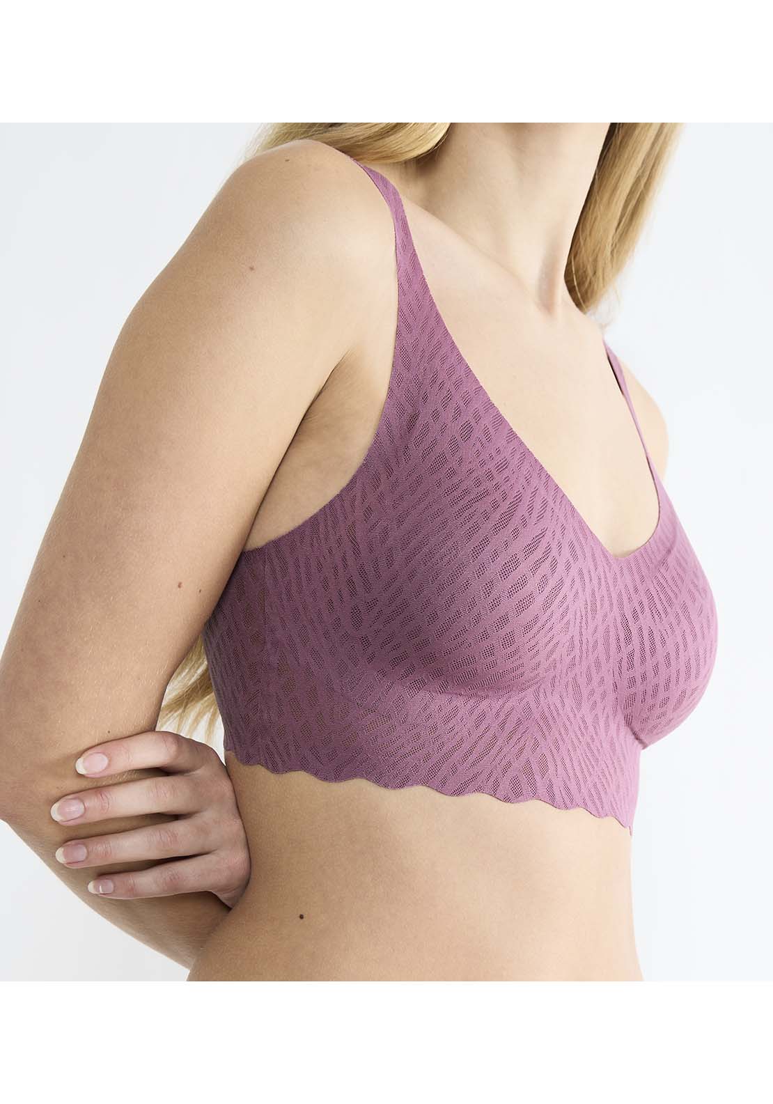 Sloggi Zero Feel Bliss Bralette - Lila Clover 5 Shaws Department Stores