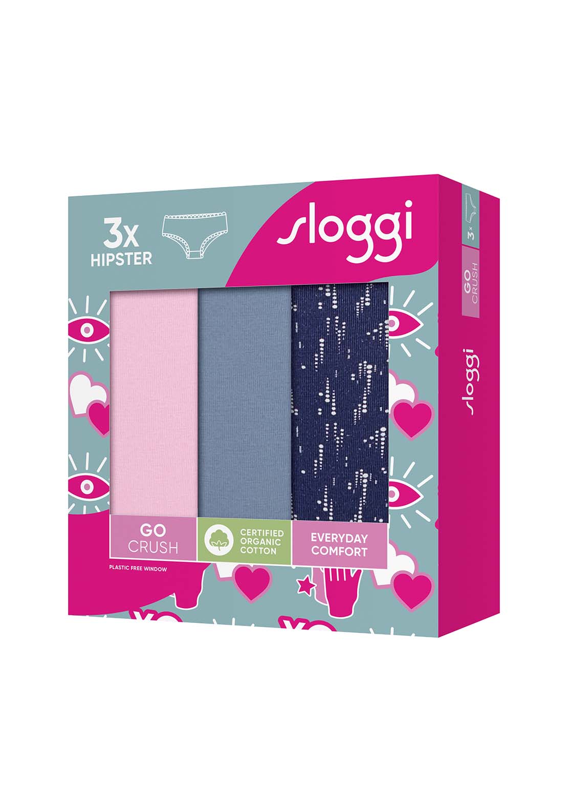 Sloggi Go Crush Hipster Multipack - Multi 2 Shaws Department Stores