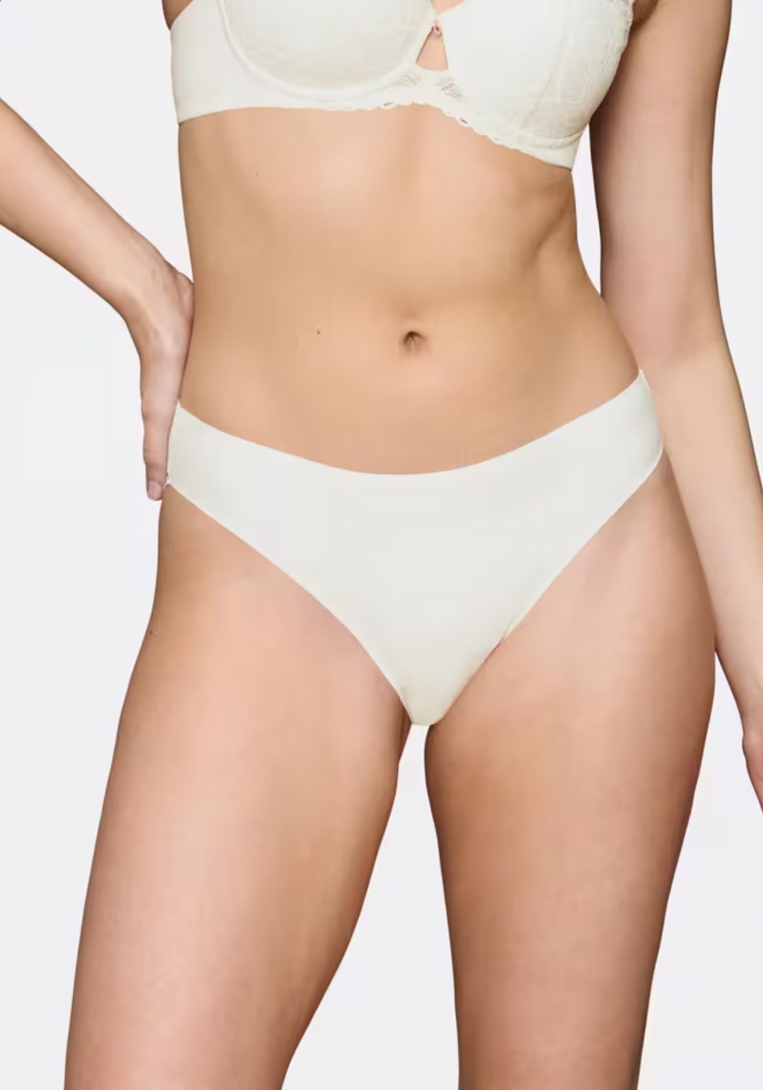 Triumph Body Make-Up Illusion Lace Brief - Ecru White 1 Shaws Department Stores