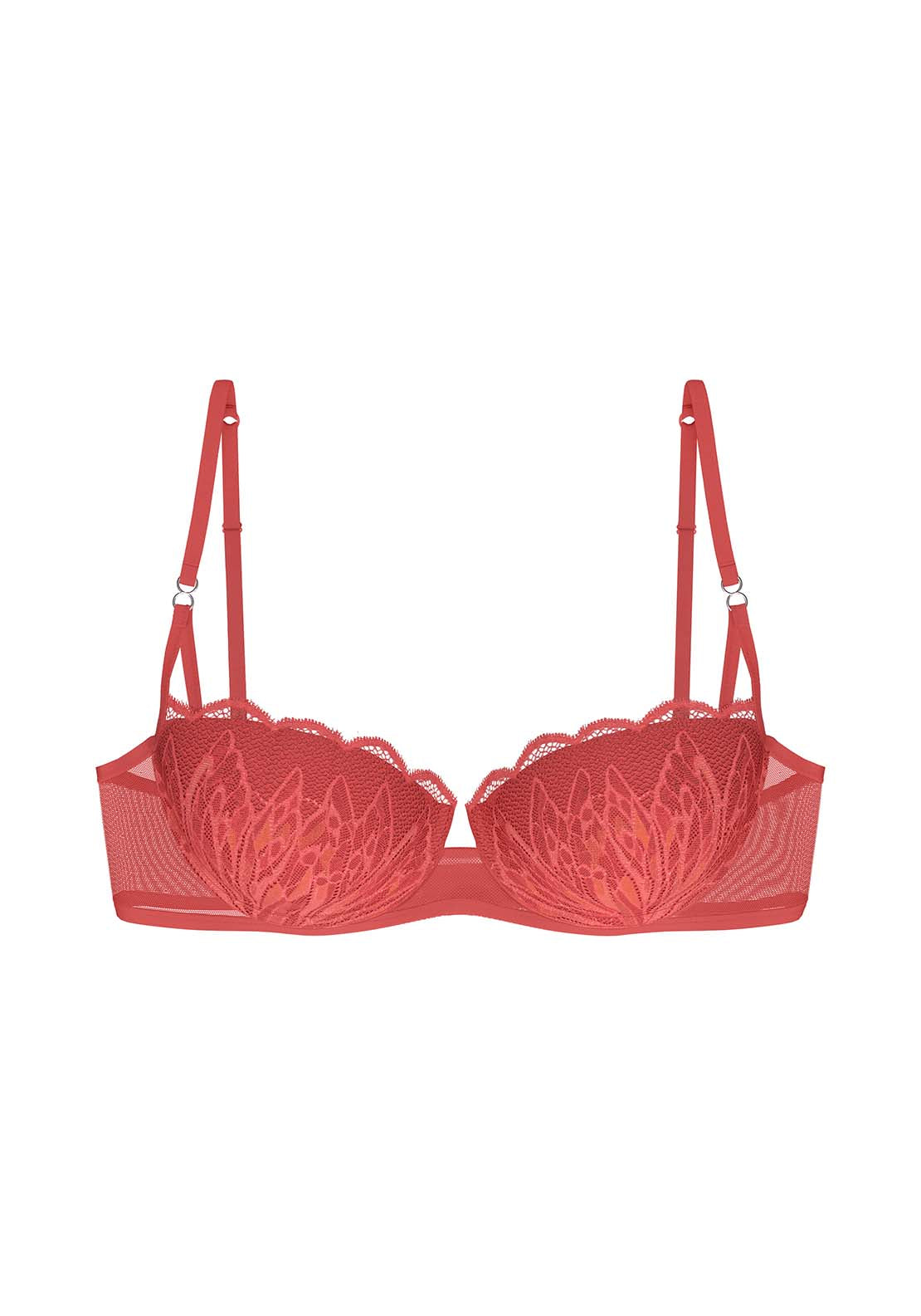 Triumph Crazy Stupid Love Wired Half Padded Bra - Blood Orange 1 Shaws Department Stores